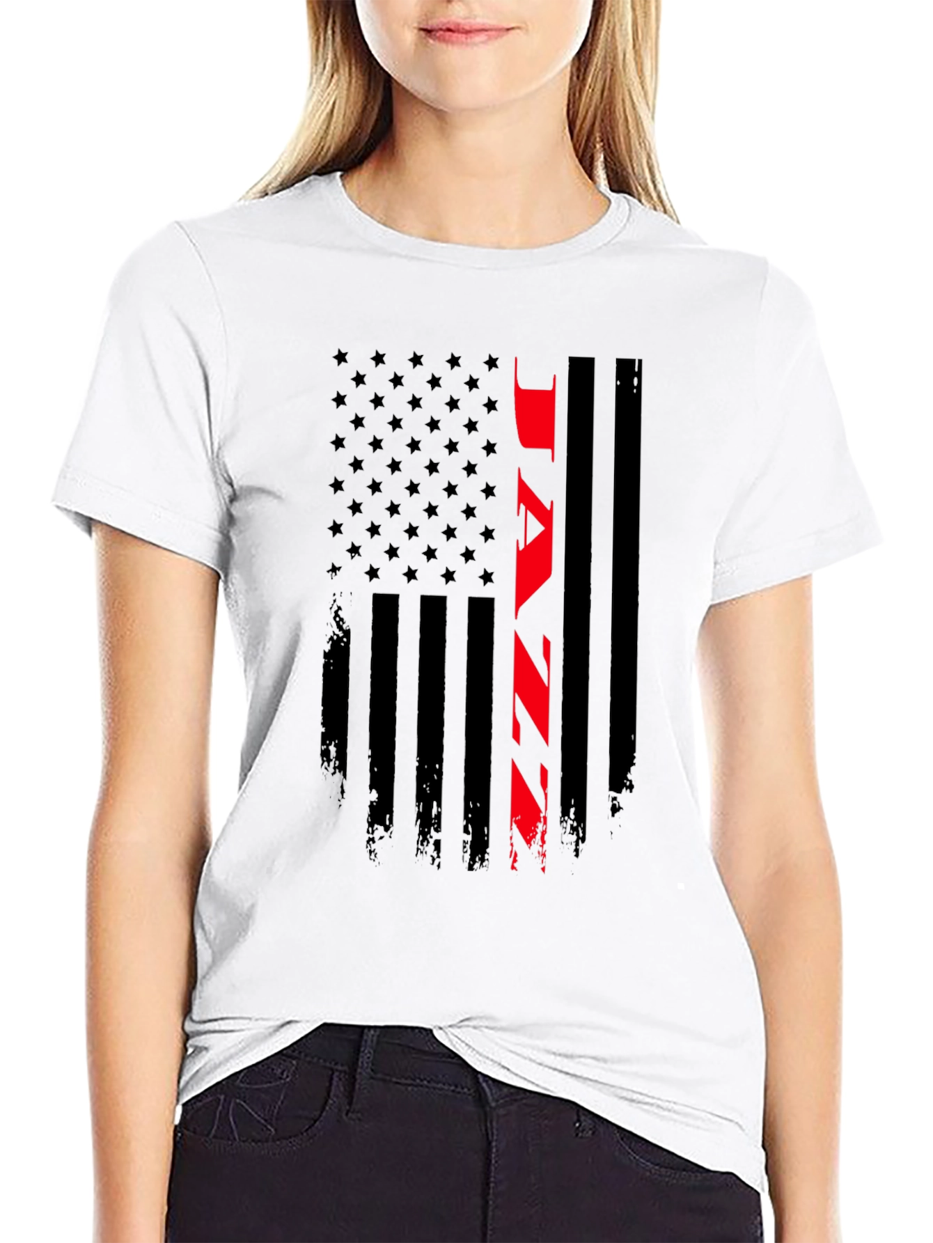 Jazz American Flag T-Shirt - Patriotic Music Tee