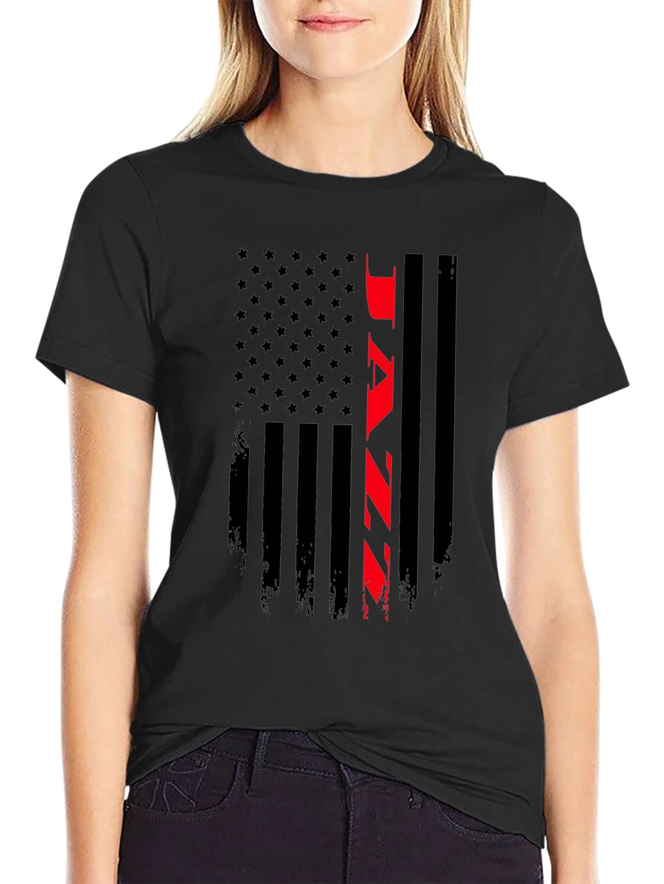 Jazz American Flag T-Shirt - Patriotic Music Tee