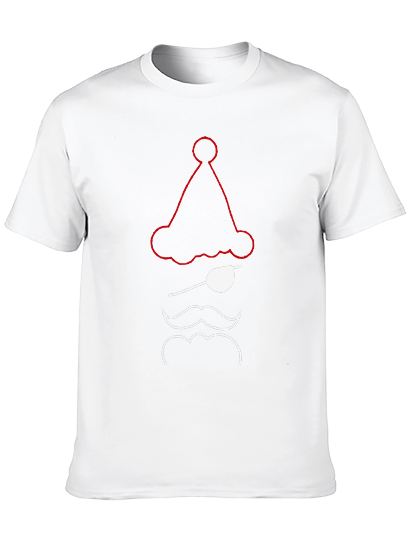 Novelty Pirate Santa T-Shirt - Black