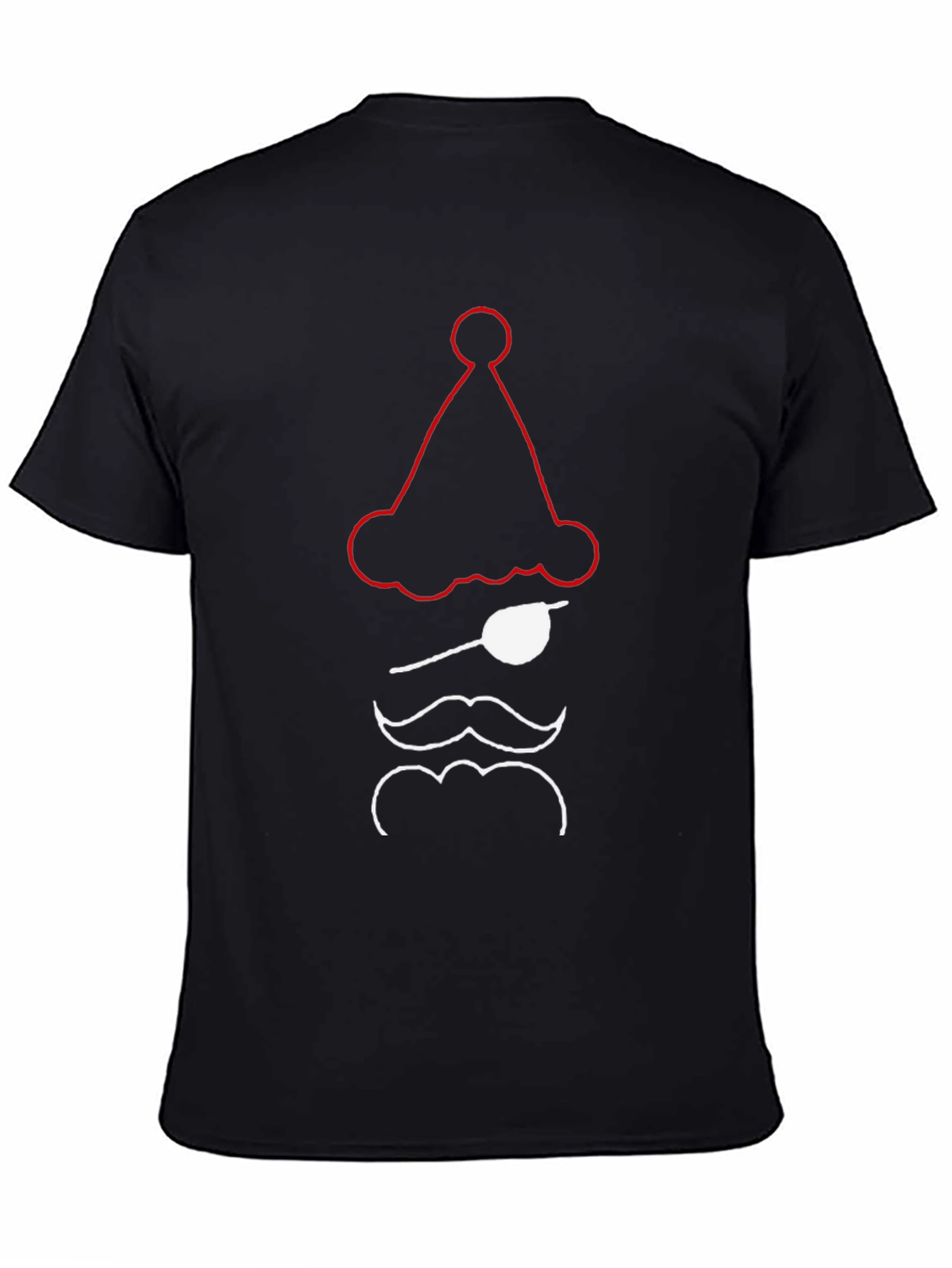 Novelty Pirate Santa T-Shirt - Black