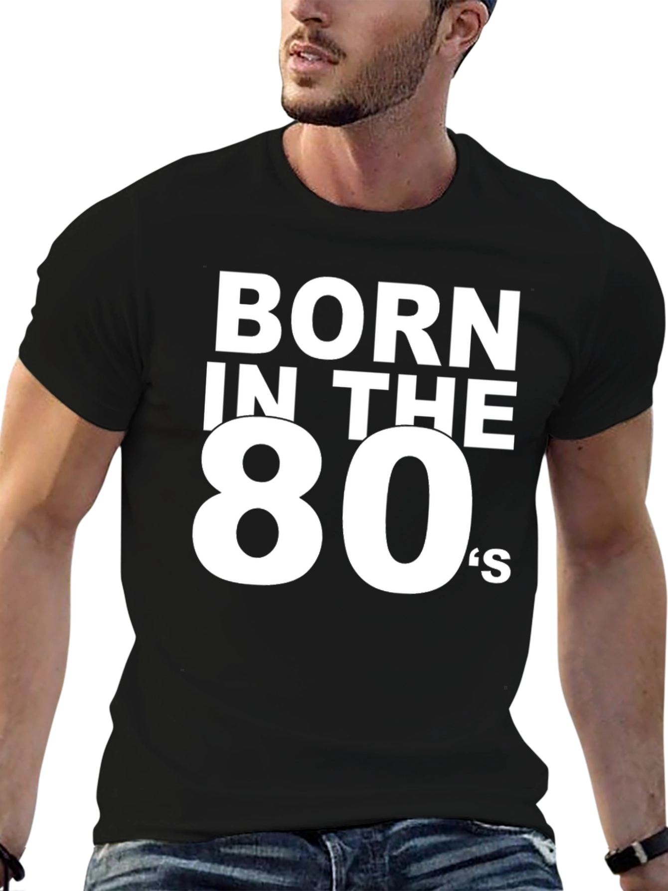 Born in the 80s Black Tee