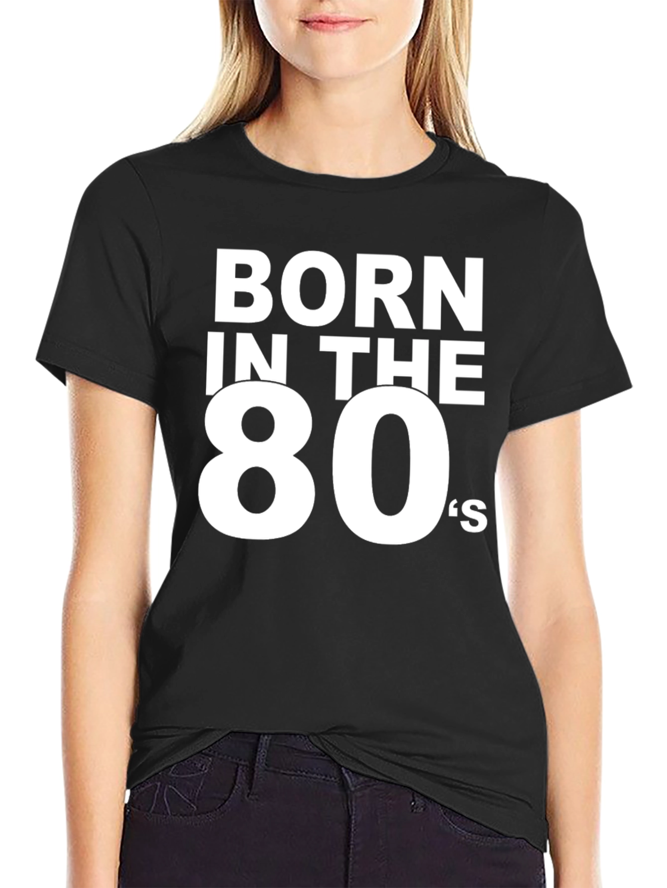 Born in the 80s Black Tee