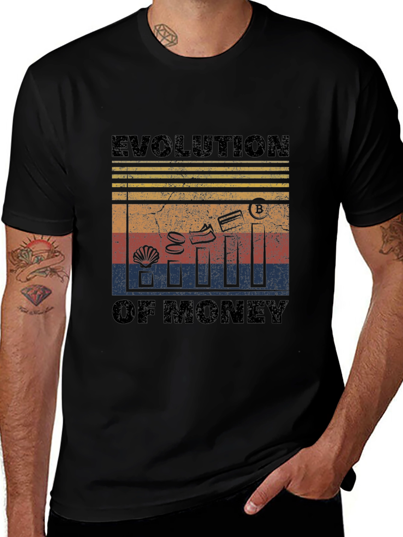 Evolution of Money Graphic T-Shirt