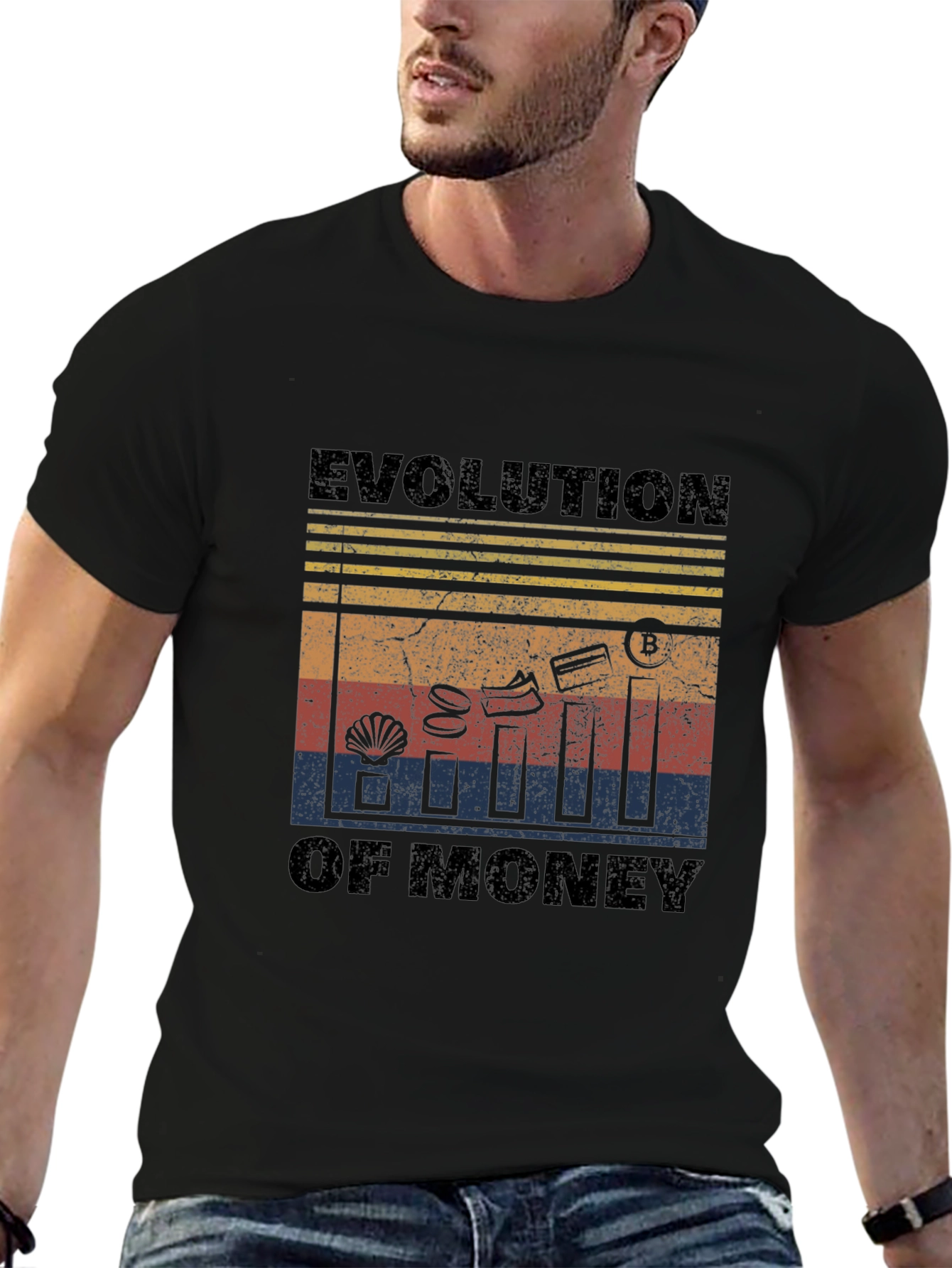 Evolution of Money Graphic T-Shirt