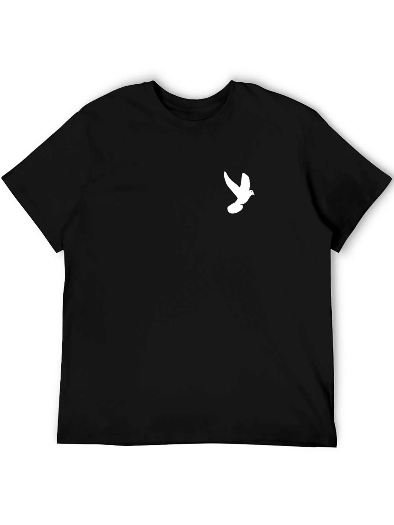 Dove Graphic Black Tee - Comfort & Style