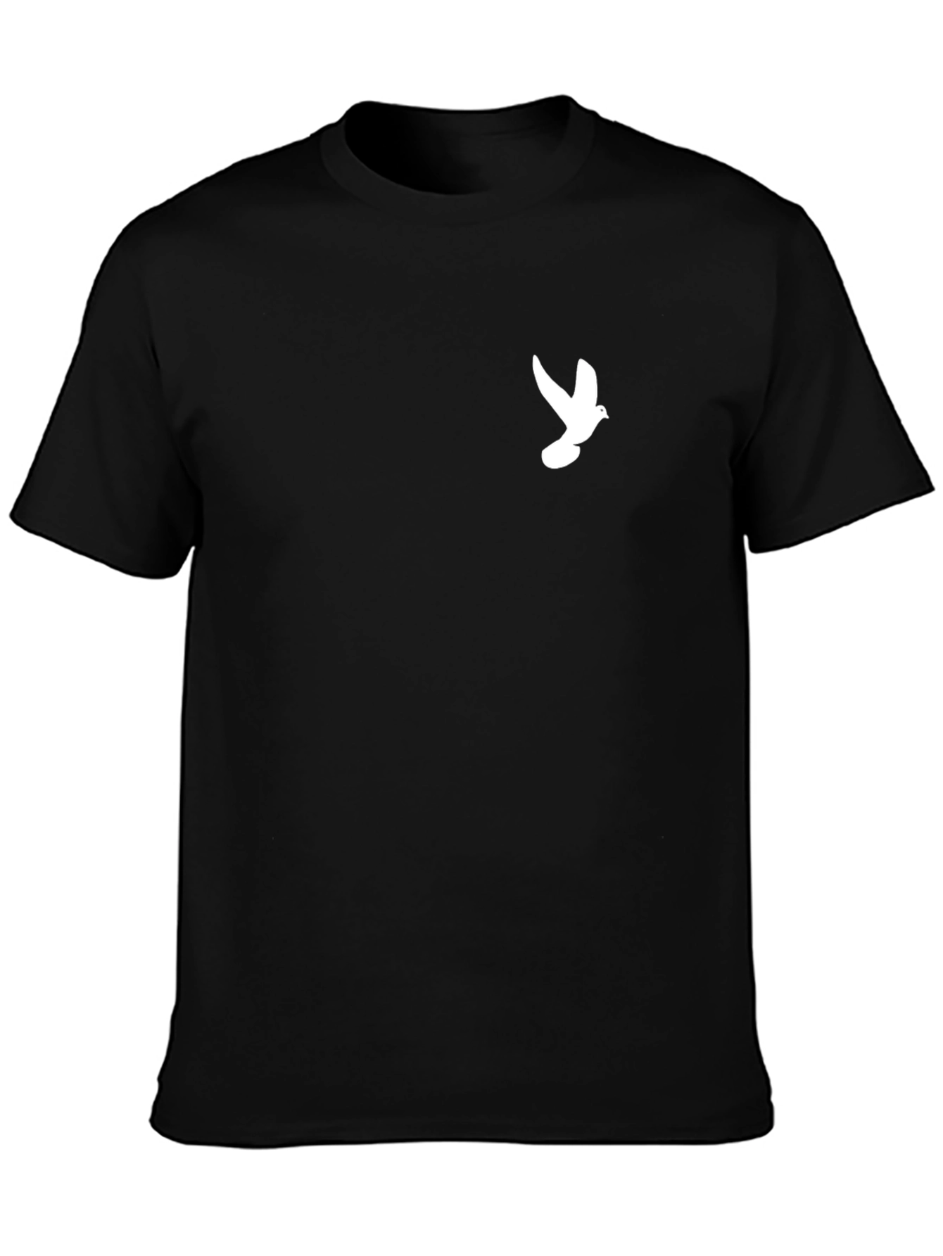 Dove Graphic Black Tee - Comfort & Style
