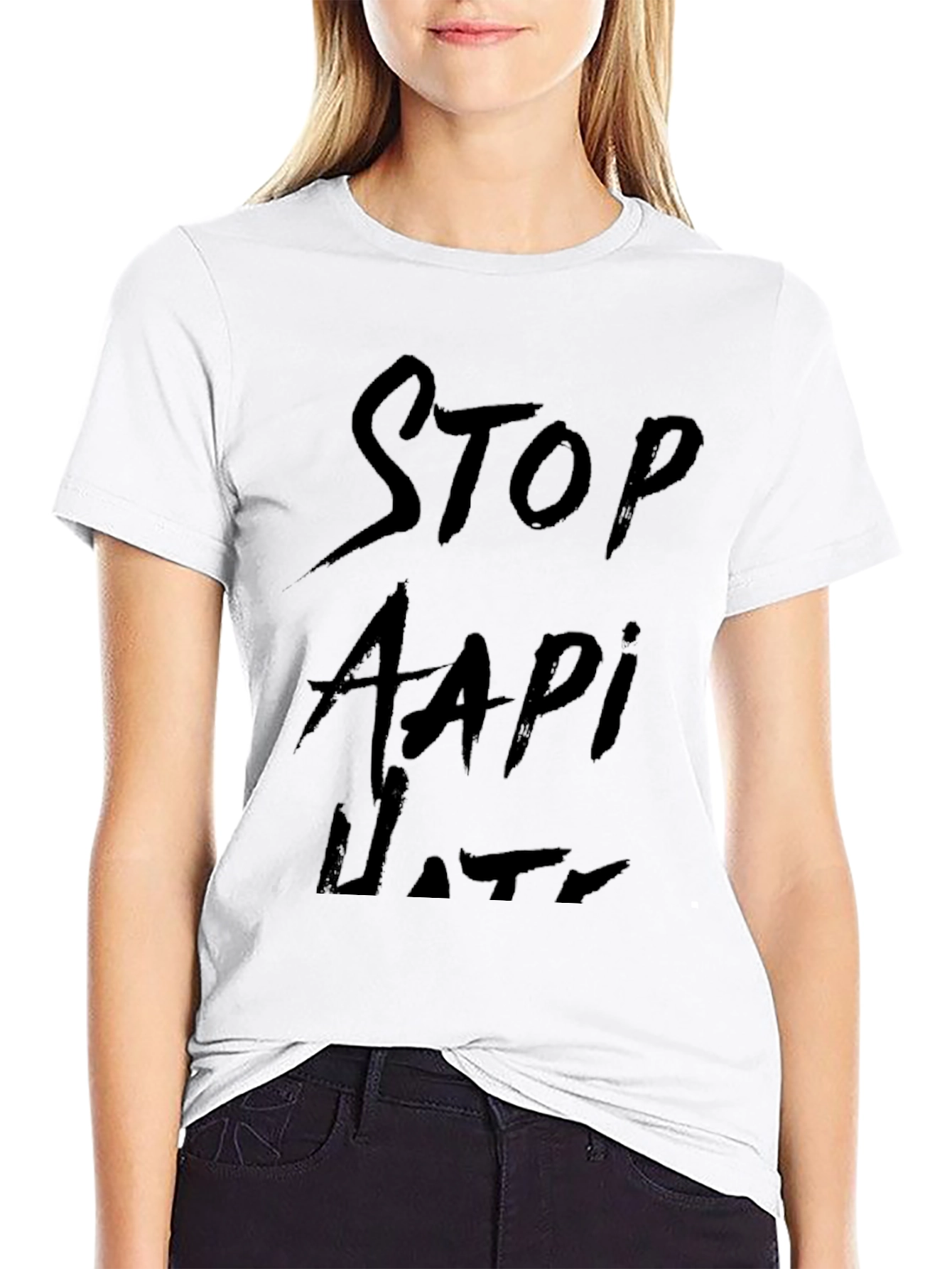 Stop AAPI Hate Black T-Shirt