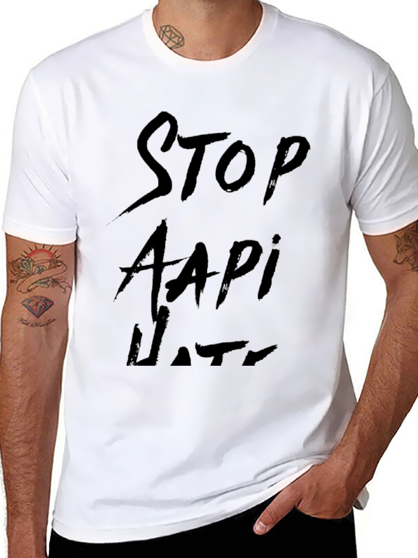 Stop AAPI Hate Black T-Shirt