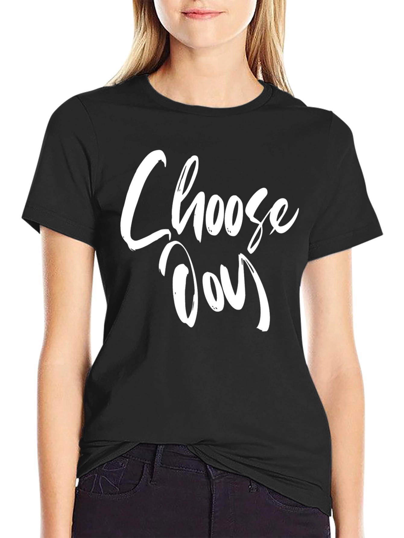 Choose Joy Graphic Tee - Black