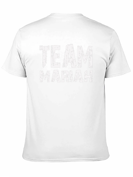 Team Mariah Graphic Tee - Black Cotton T-Shirt