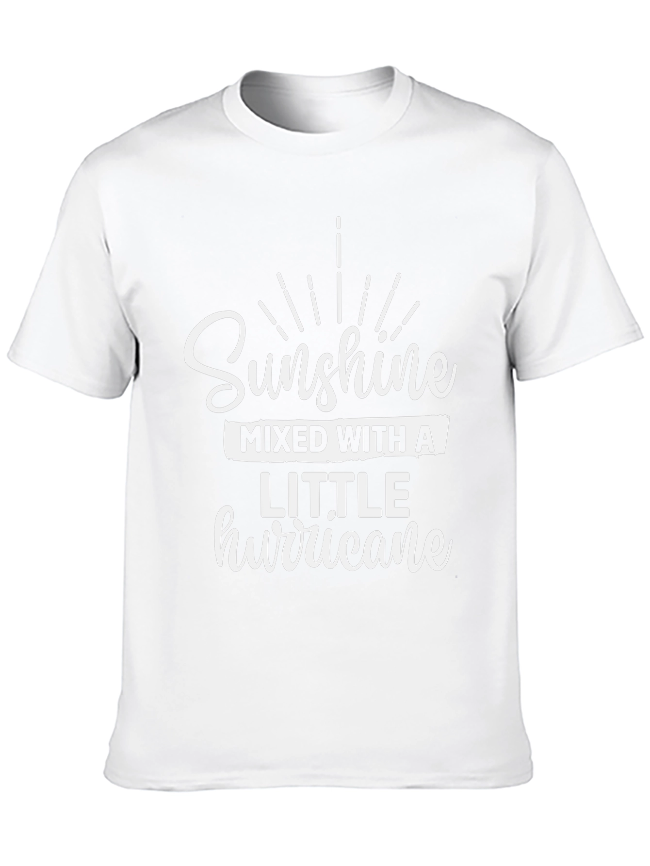 Sunshine Mixed with a Little Hurricane Black T-Shirt