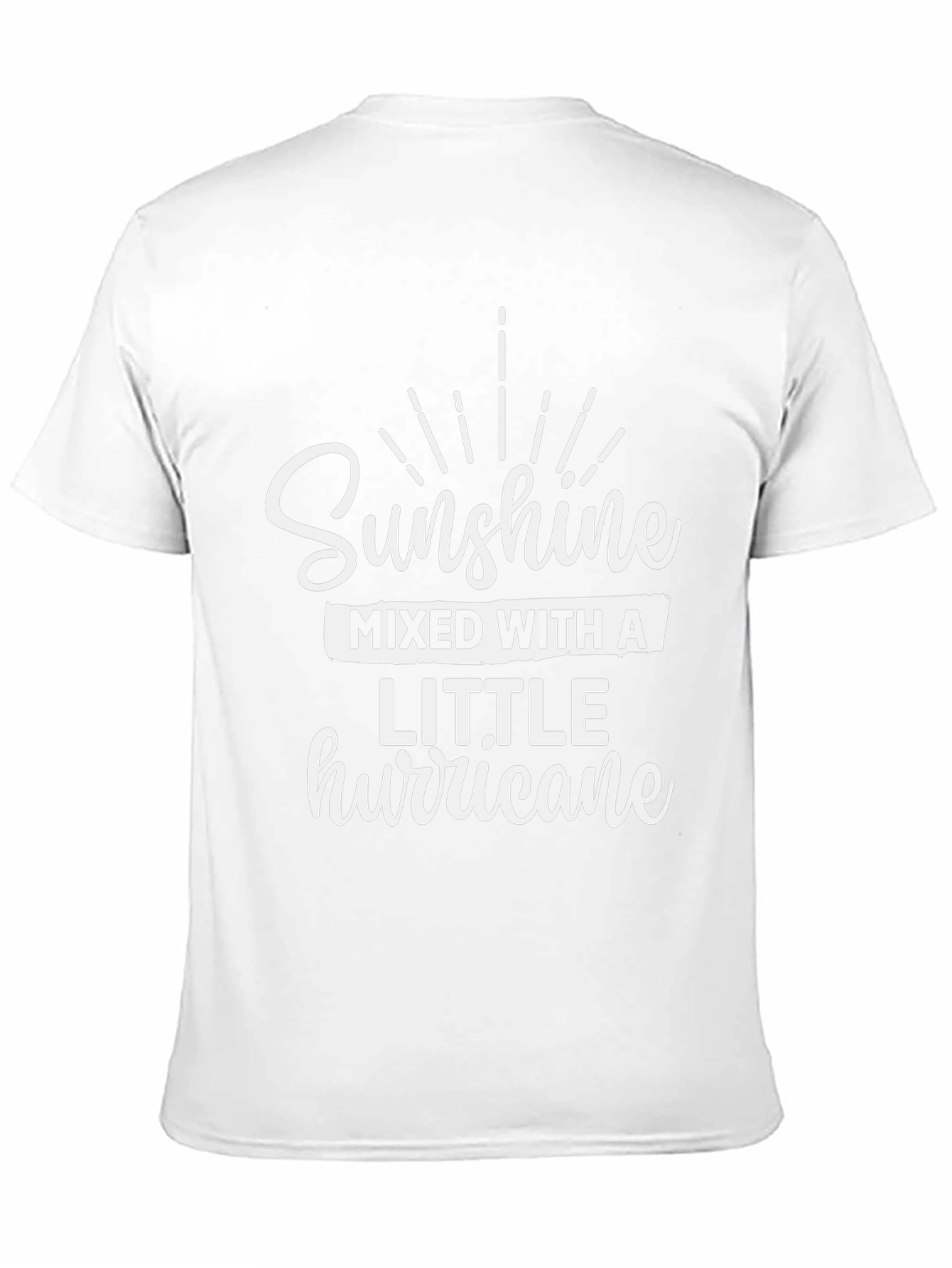Sunshine Mixed with a Little Hurricane Black T-Shirt