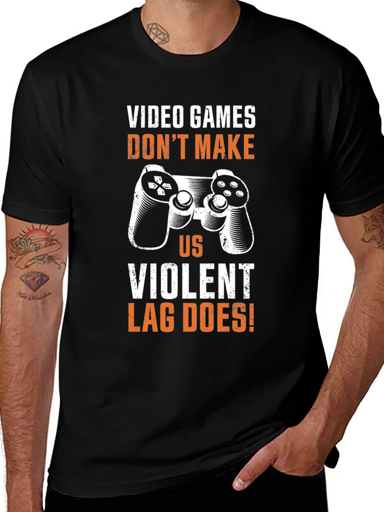 Gamer T-Shirt - Video Games Dont Make Us Violent