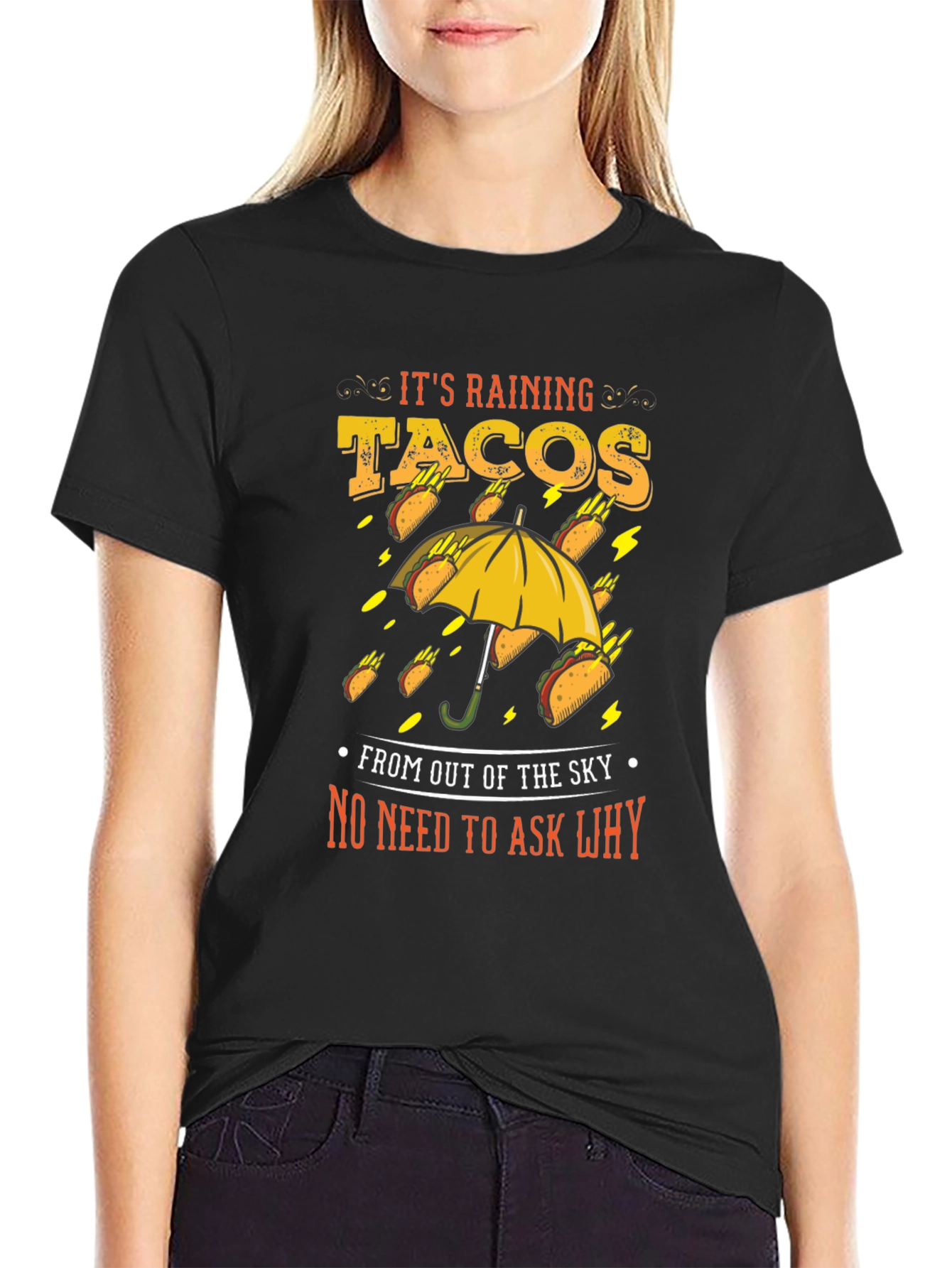 Its Raining Tacos Mens Graphic T-Shirt