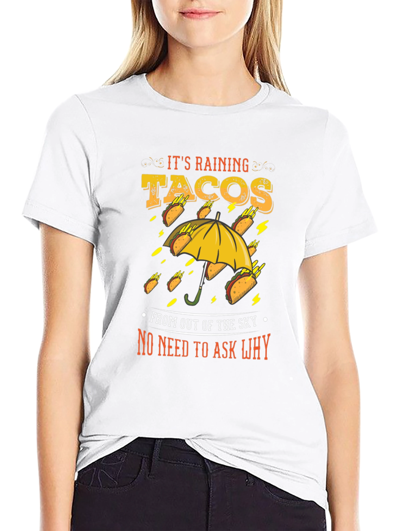 Its Raining Tacos Mens Graphic T-Shirt