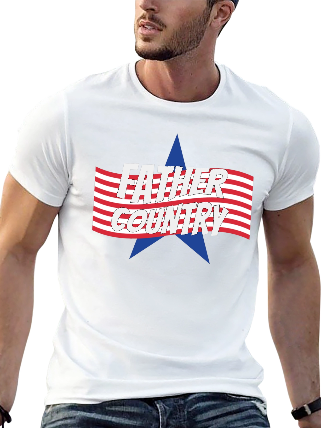Father Country Graphic Tee - Patriotic Pride