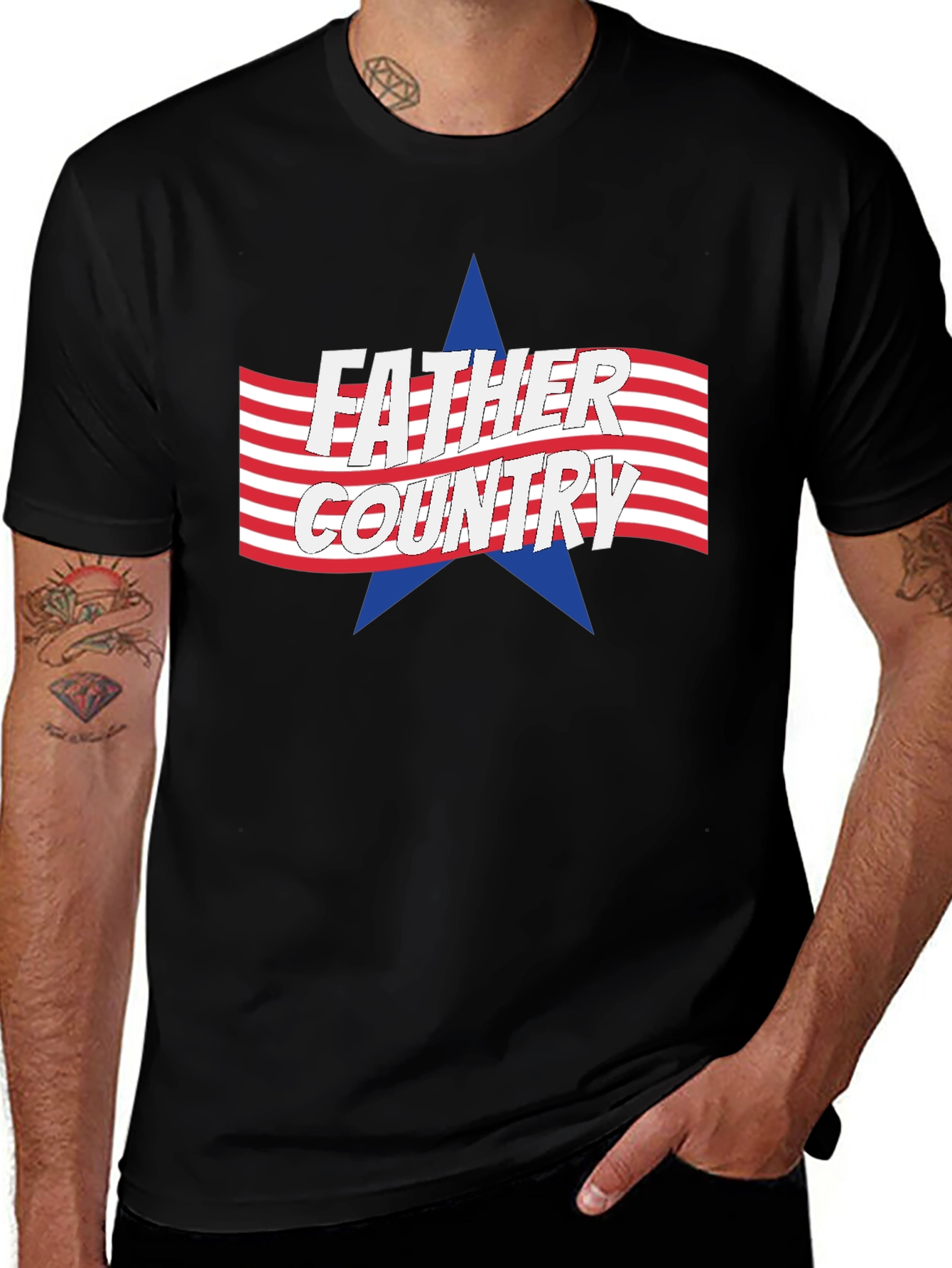 Father Country Graphic Tee - Patriotic Pride