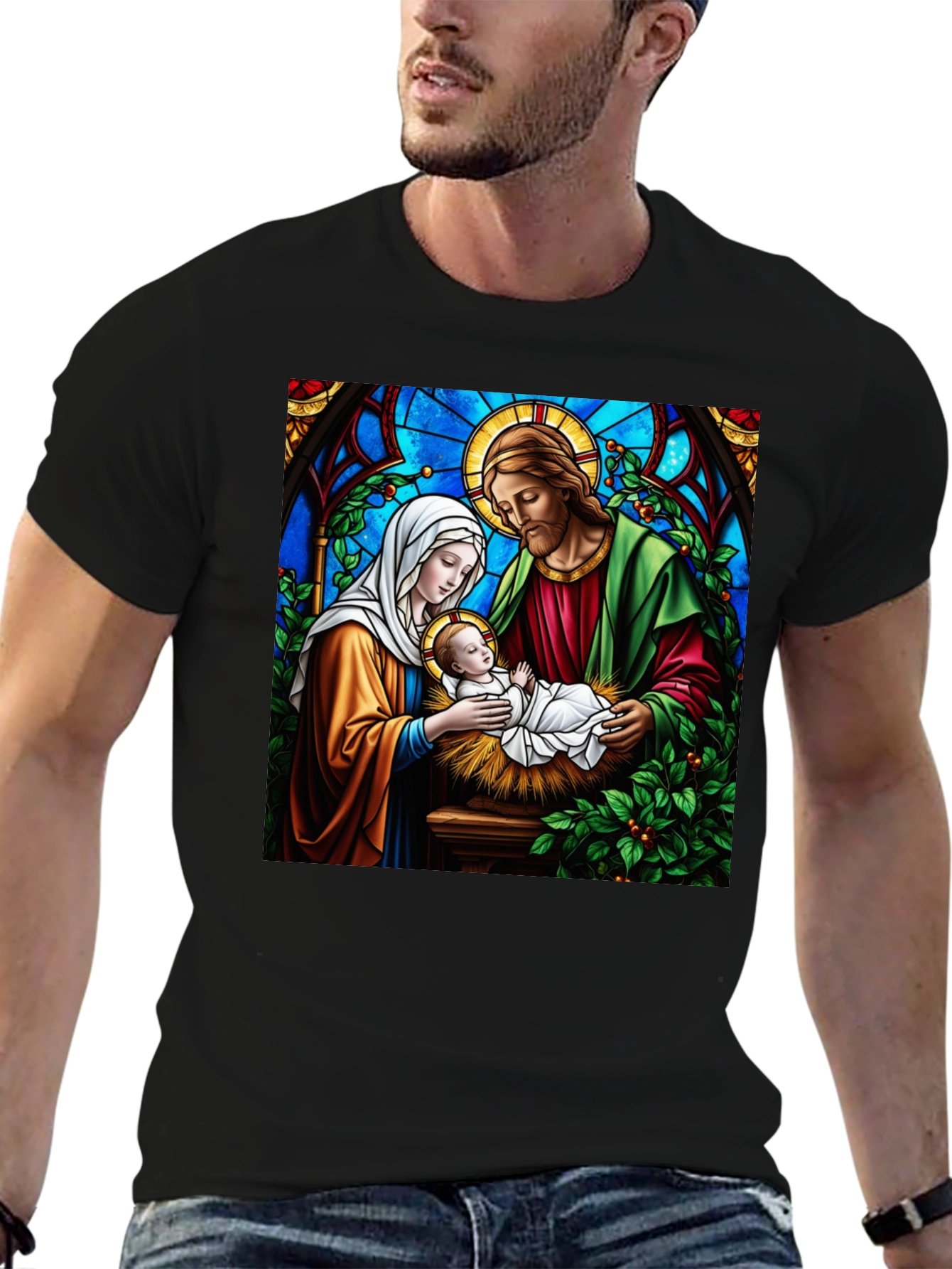 Nativity Scene T-Shirt - Religious Graphic Tee