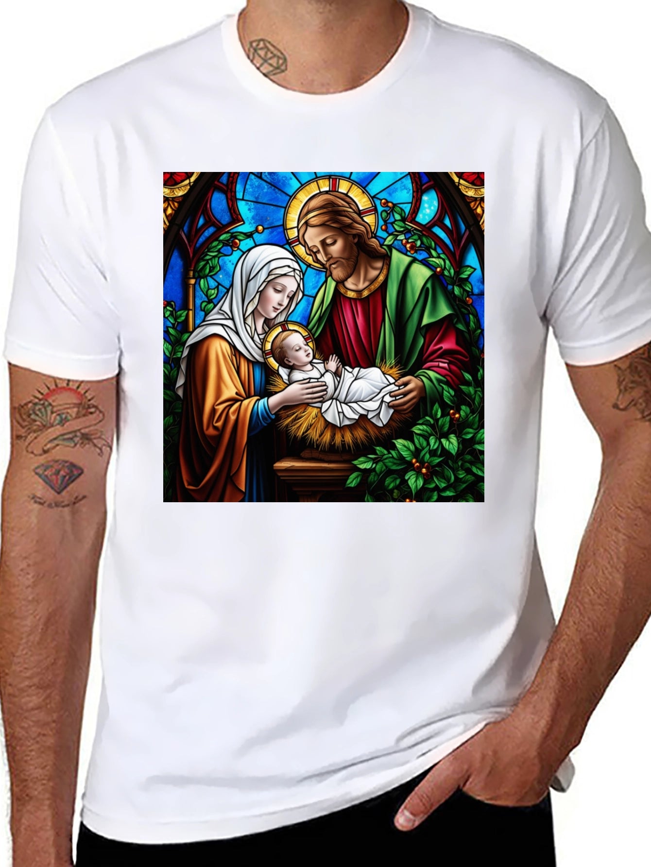 Nativity Scene T-Shirt - Religious Graphic Tee