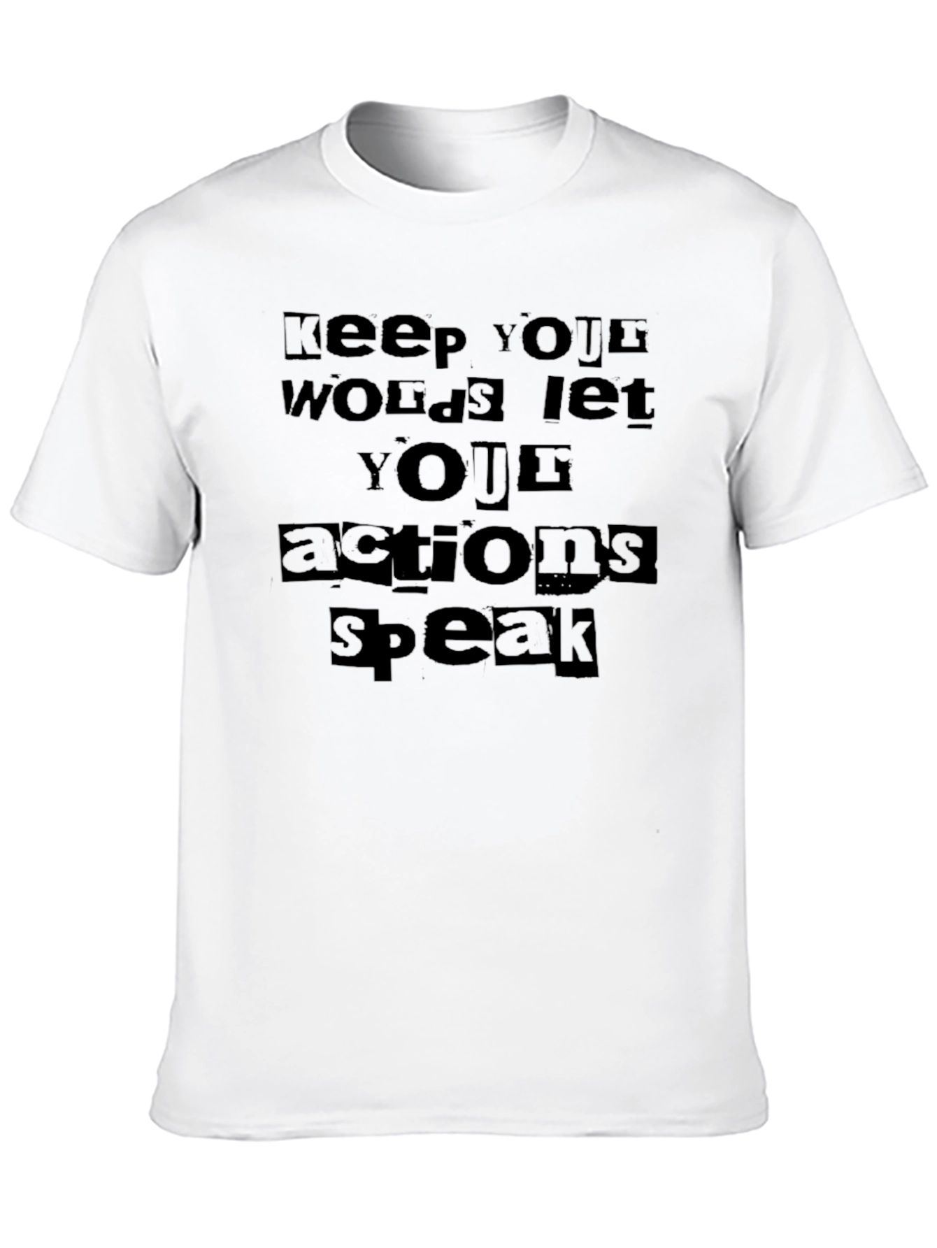 Actions Speak Louder T-Shirt - Mens Black Tee