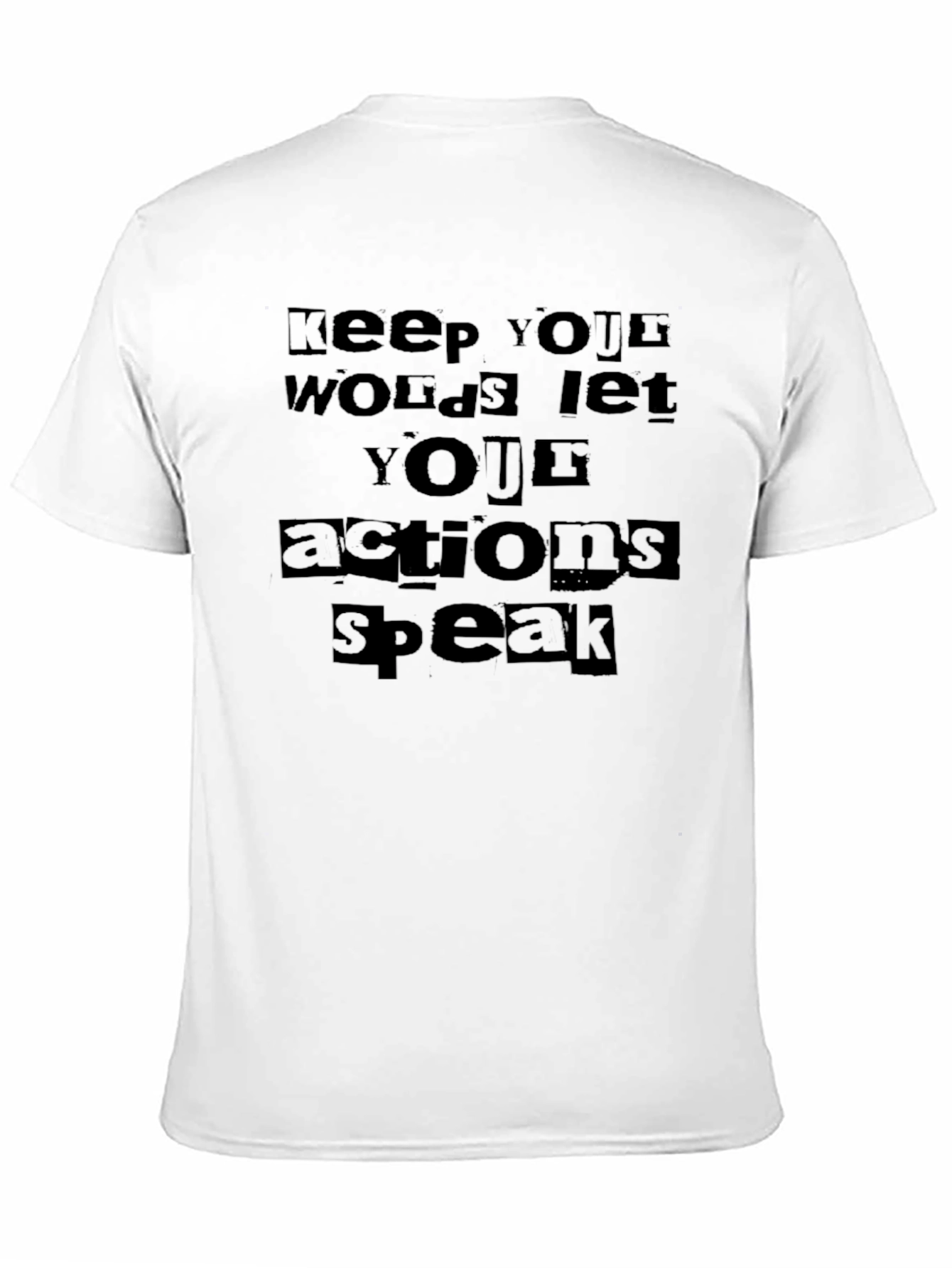 Actions Speak Louder T-Shirt - Mens Black Tee