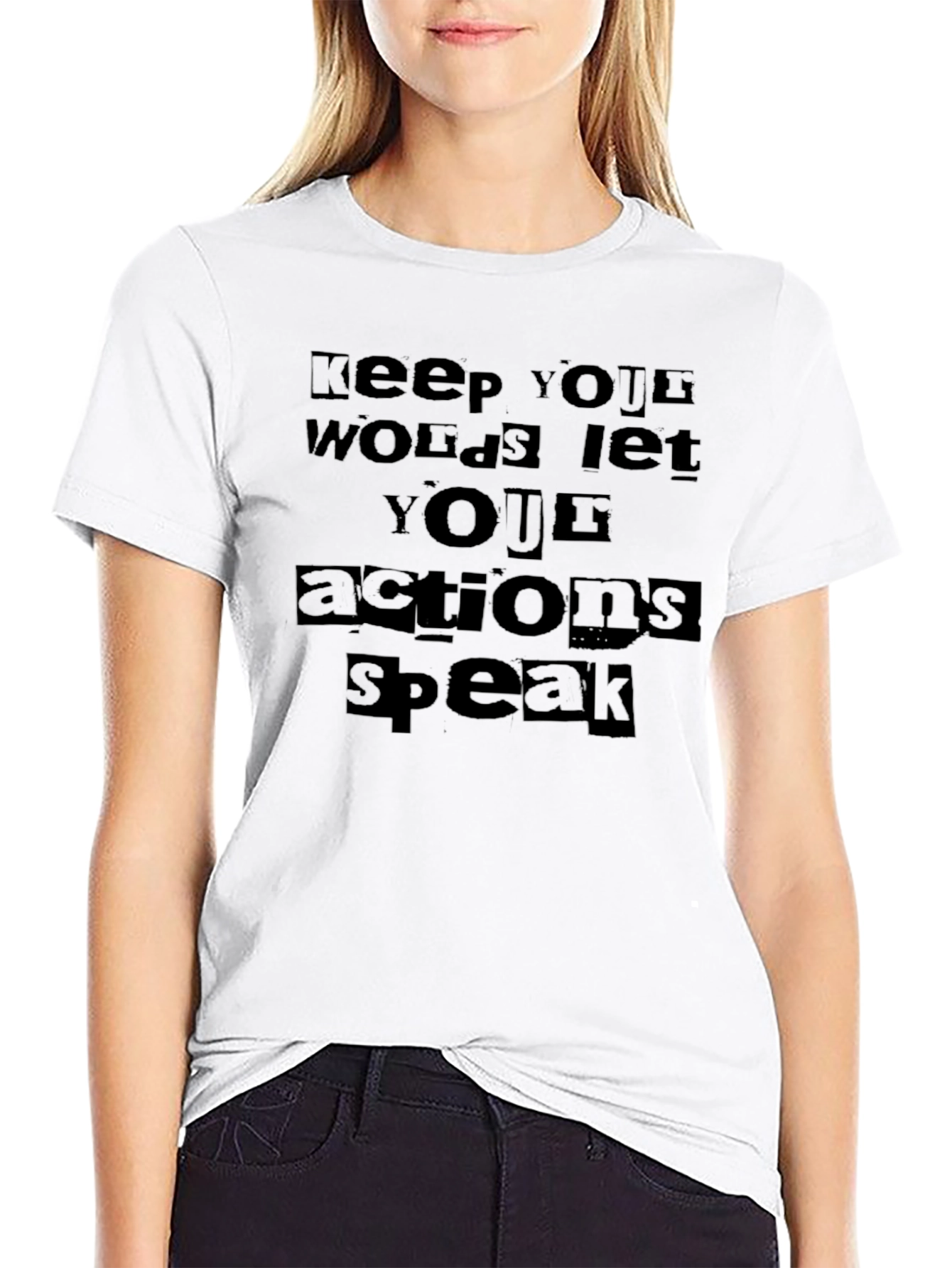 Actions Speak Louder T-Shirt - Mens Black Tee