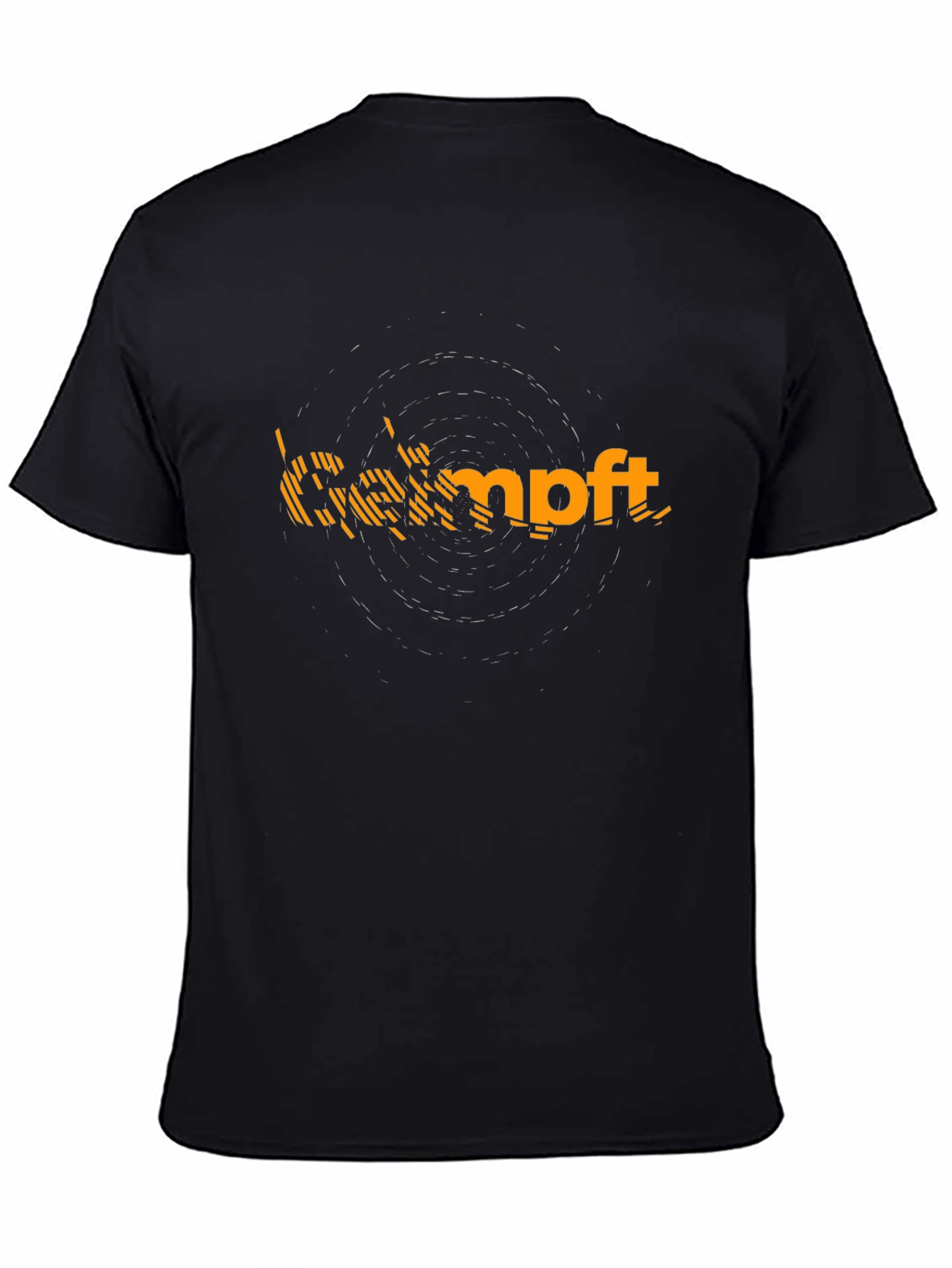 Camft Mens Black Graphic Tee
