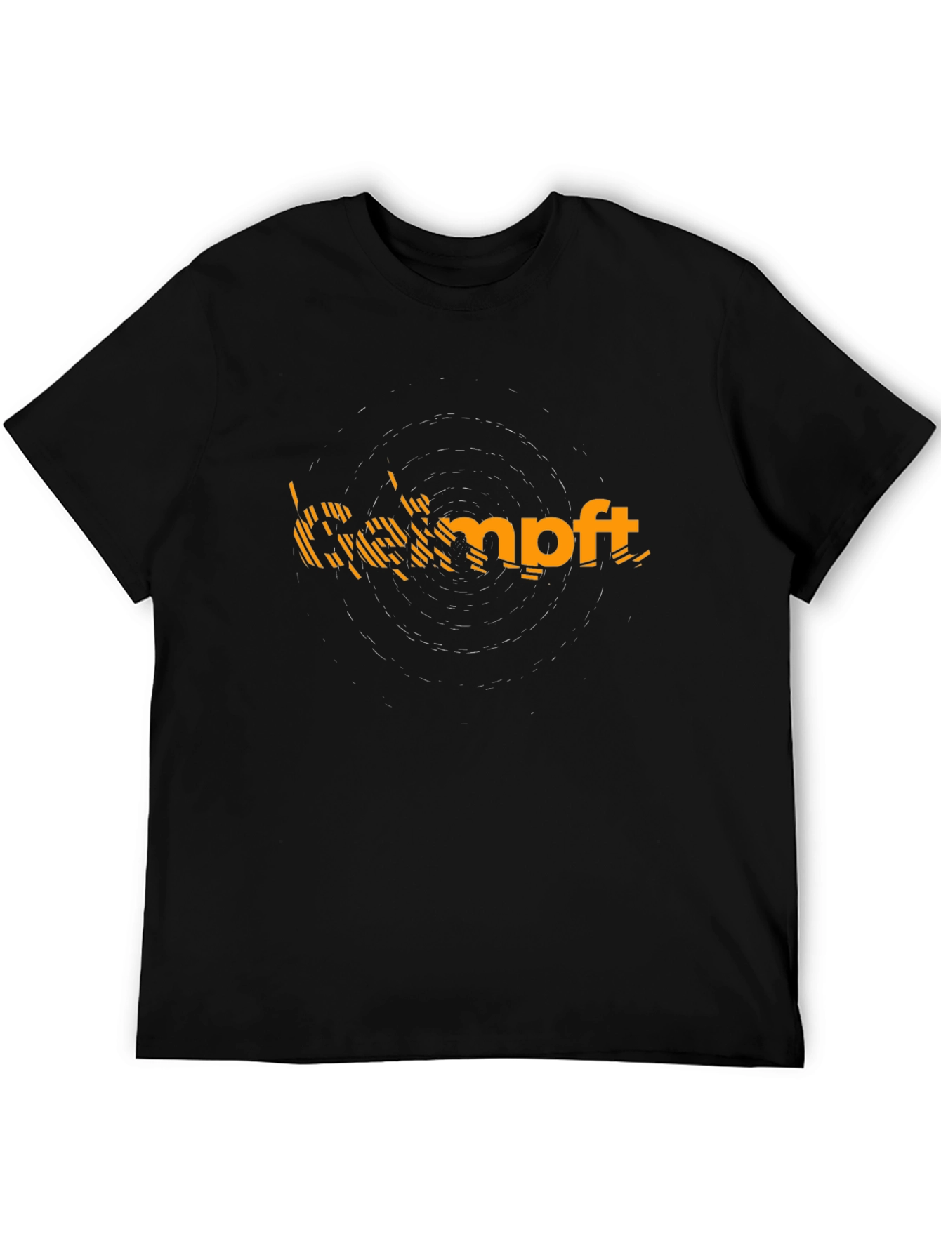 Camft Mens Black Graphic Tee
