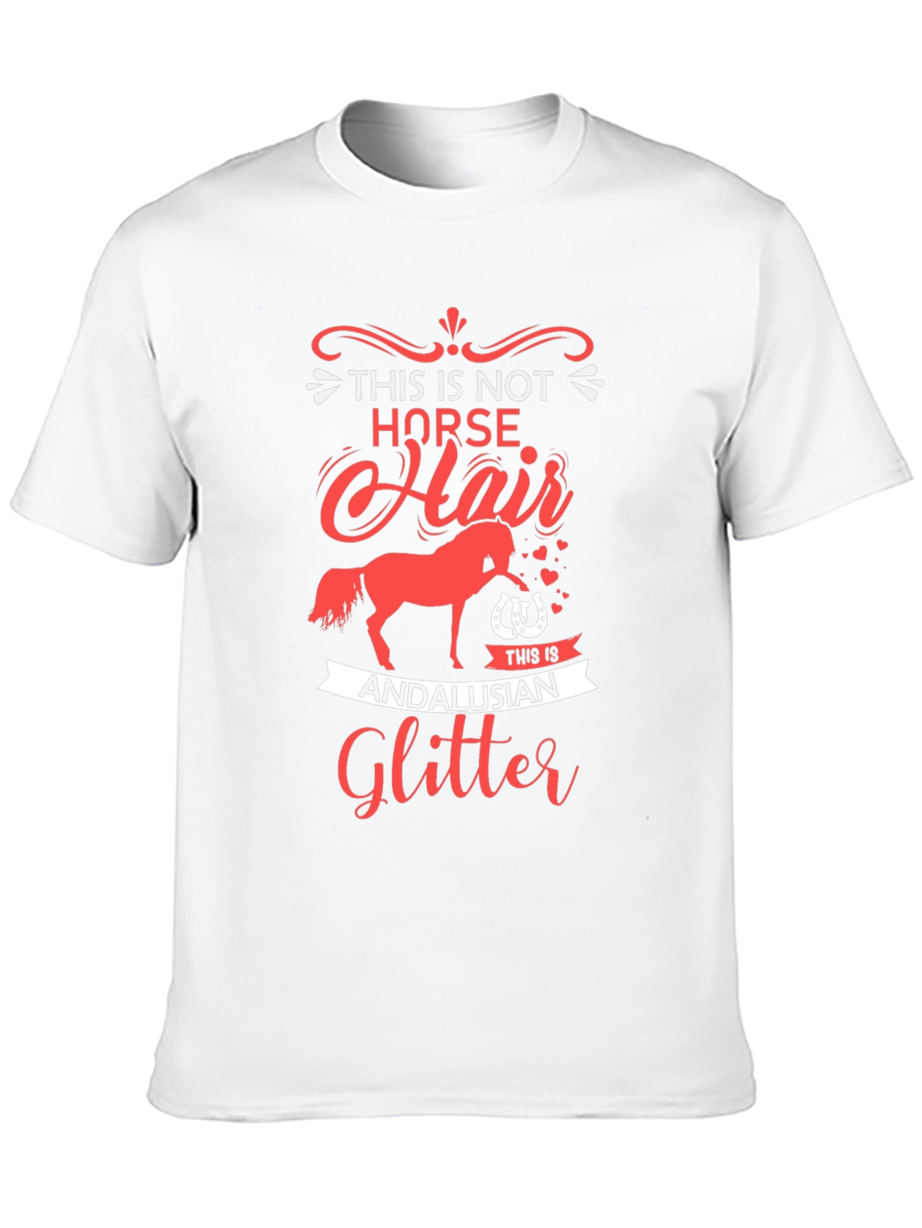 Horse Lover T-Shirt: Andalusian Glitter Tee