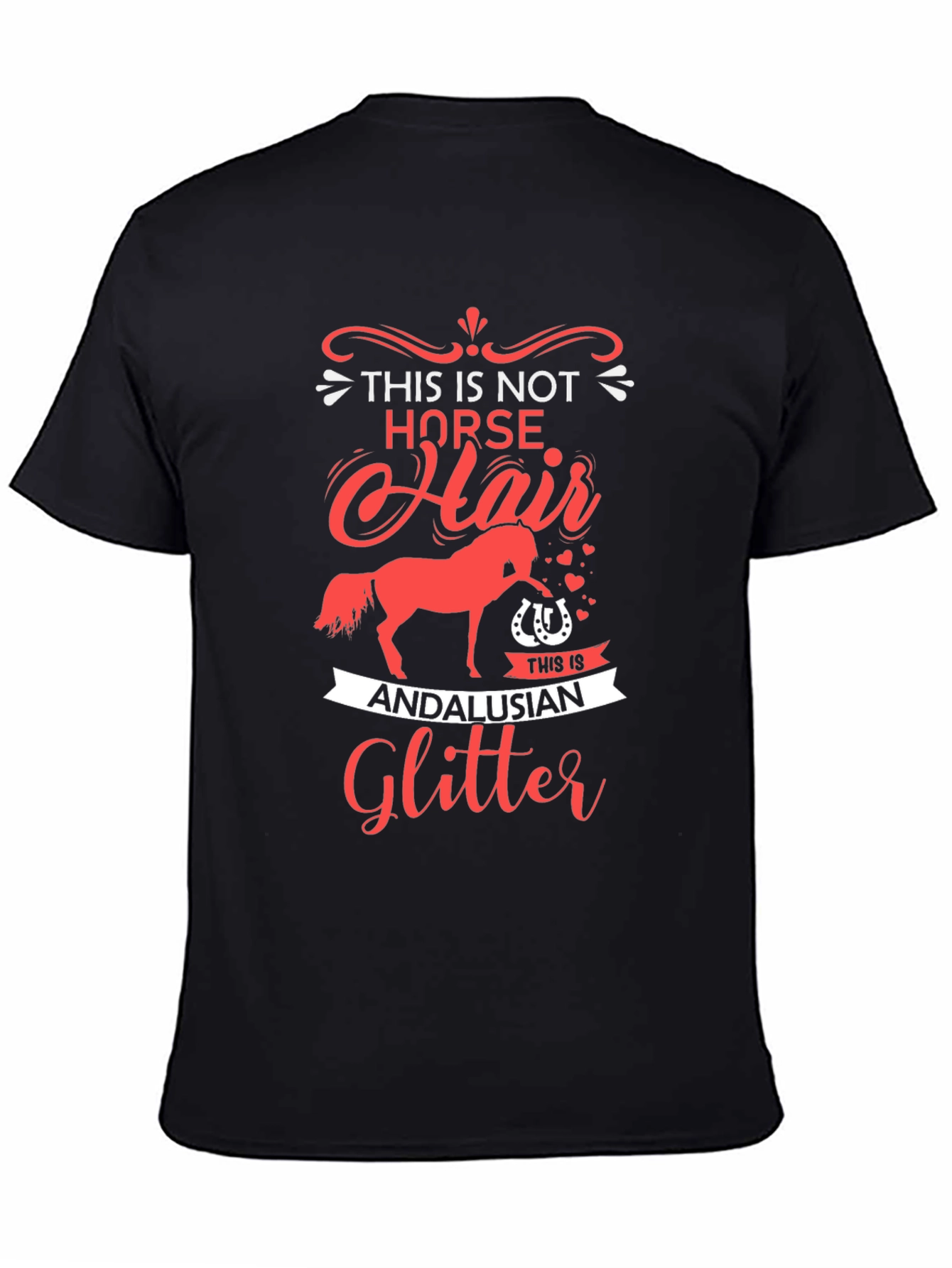 Horse Lover T-Shirt: Andalusian Glitter Tee