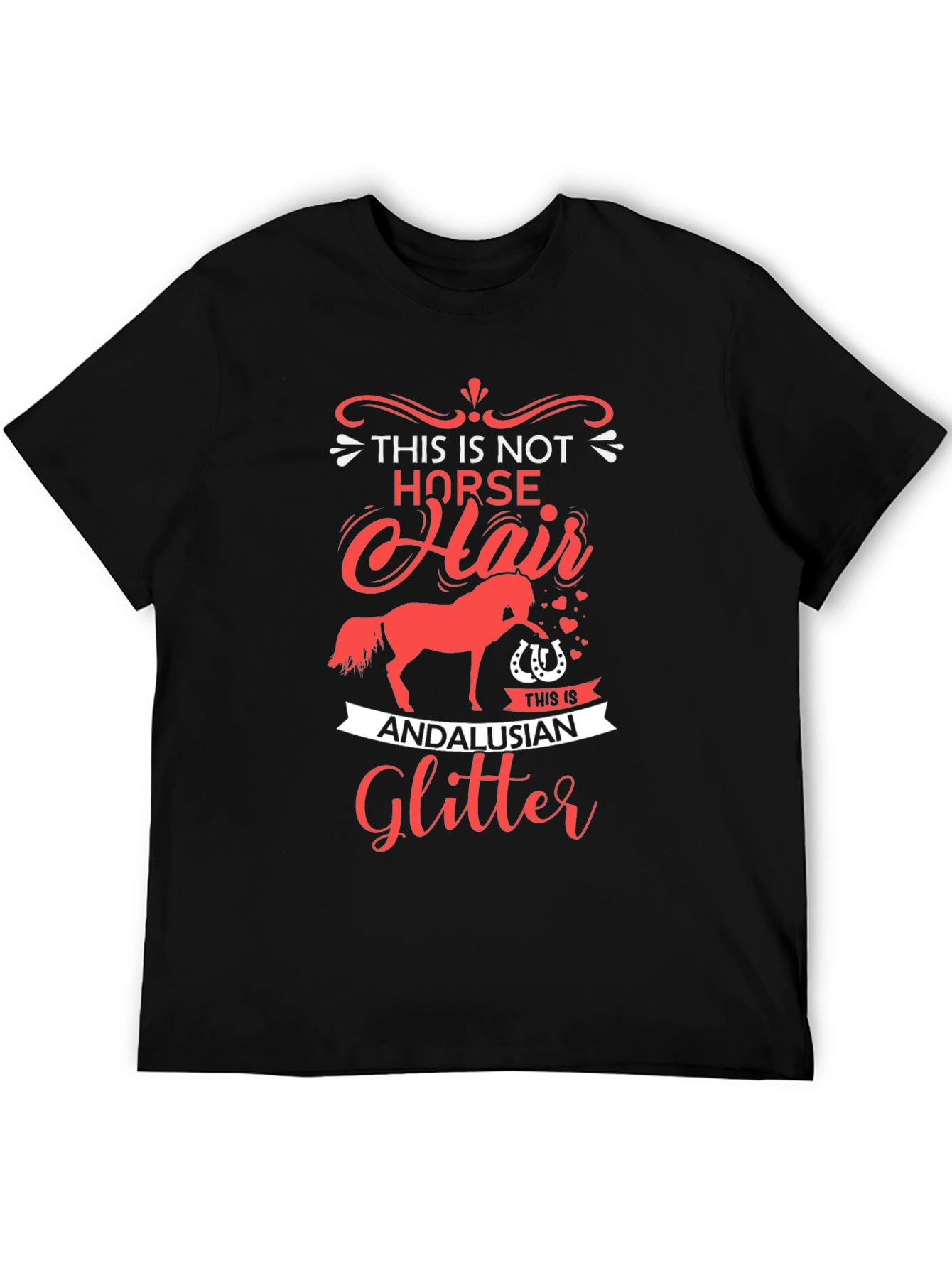 Horse Lover T-Shirt: Andalusian Glitter Tee