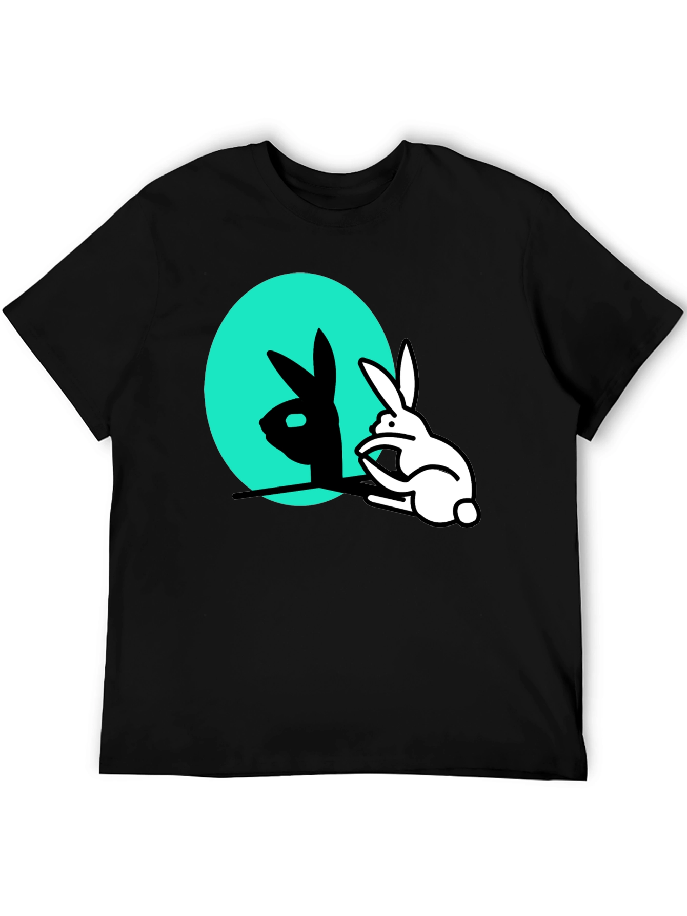 Rabbit Shadow T-Shirt - Funny Animal Tee