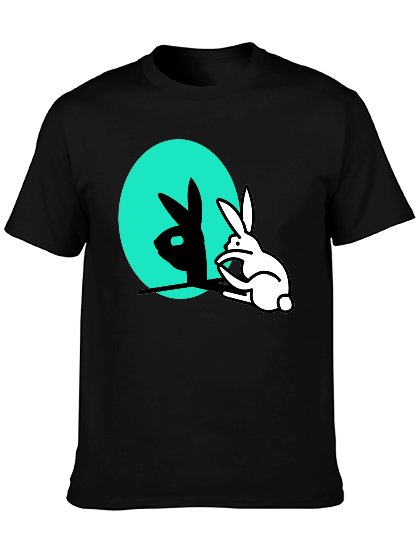 Rabbit Shadow T-Shirt - Funny Animal Tee