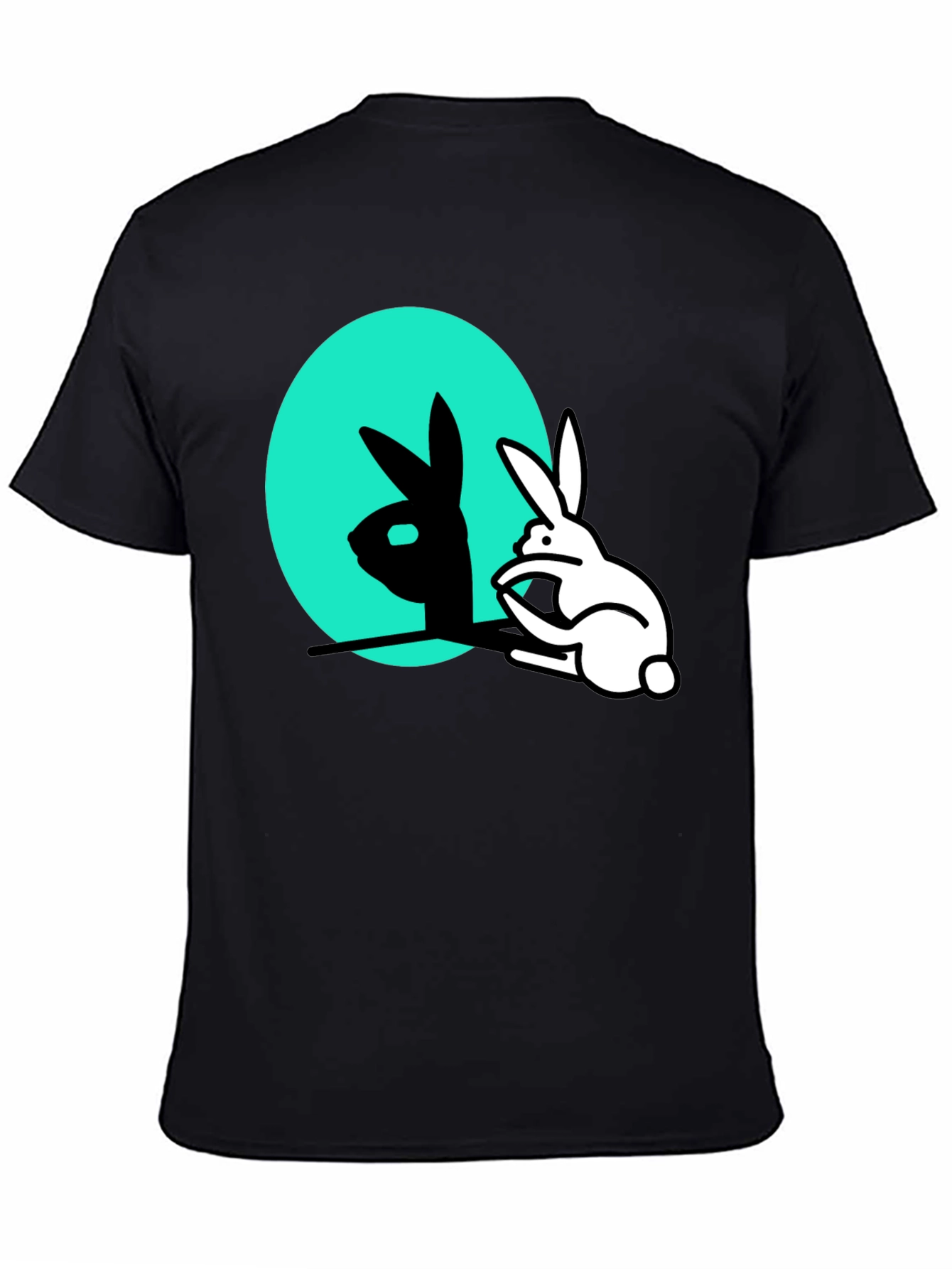 Rabbit Shadow T-Shirt - Funny Animal Tee