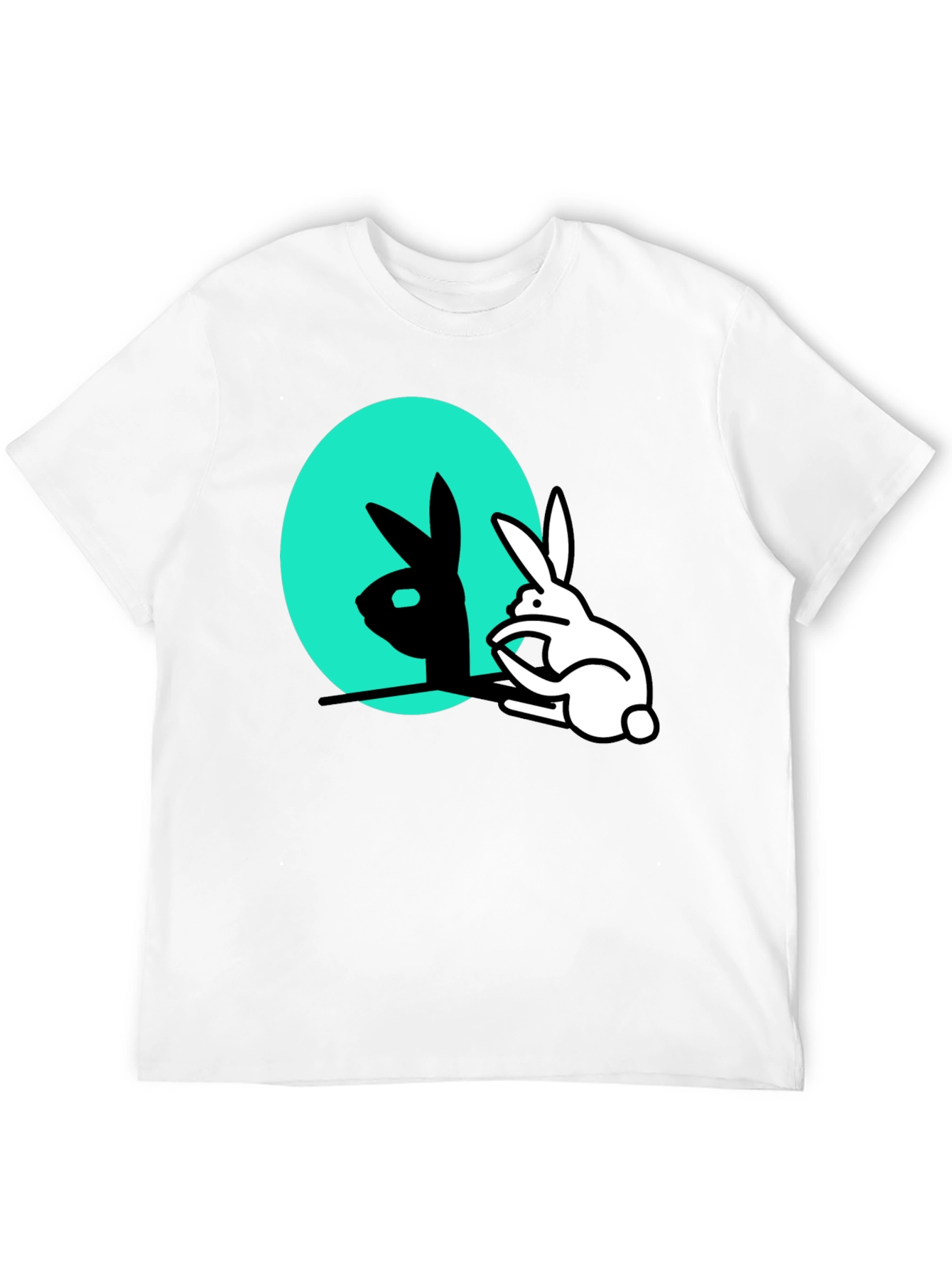 Rabbit Shadow T-Shirt - Funny Animal Tee