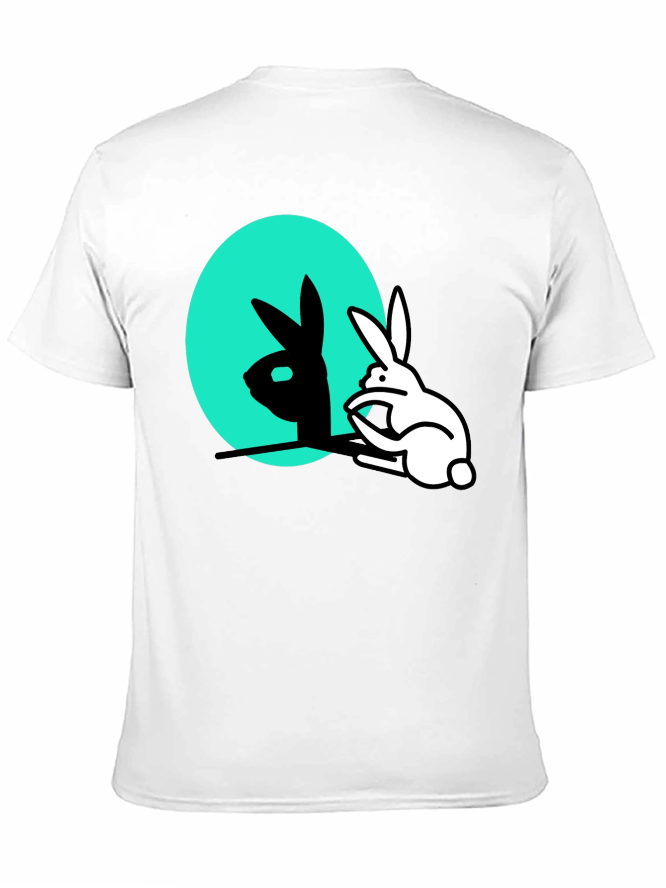 Rabbit Shadow T-Shirt - Funny Animal Tee