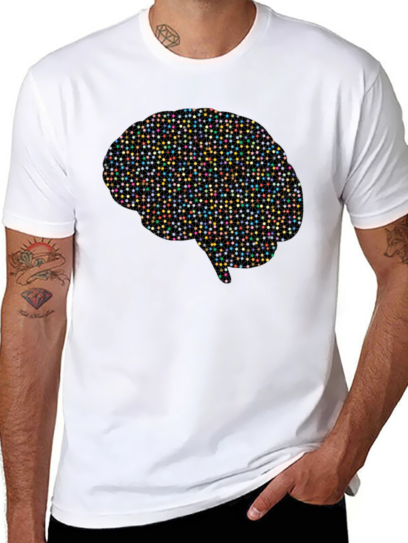 Brain Connection T-Shirt - Black Novelty Tee