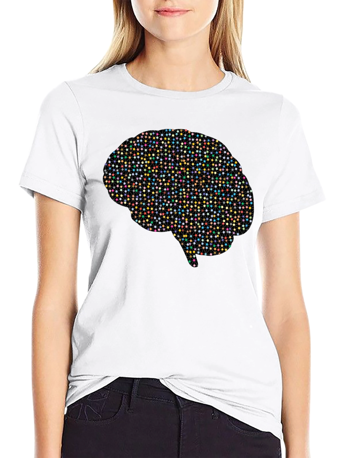 Brain Connection T-Shirt - Black Novelty Tee