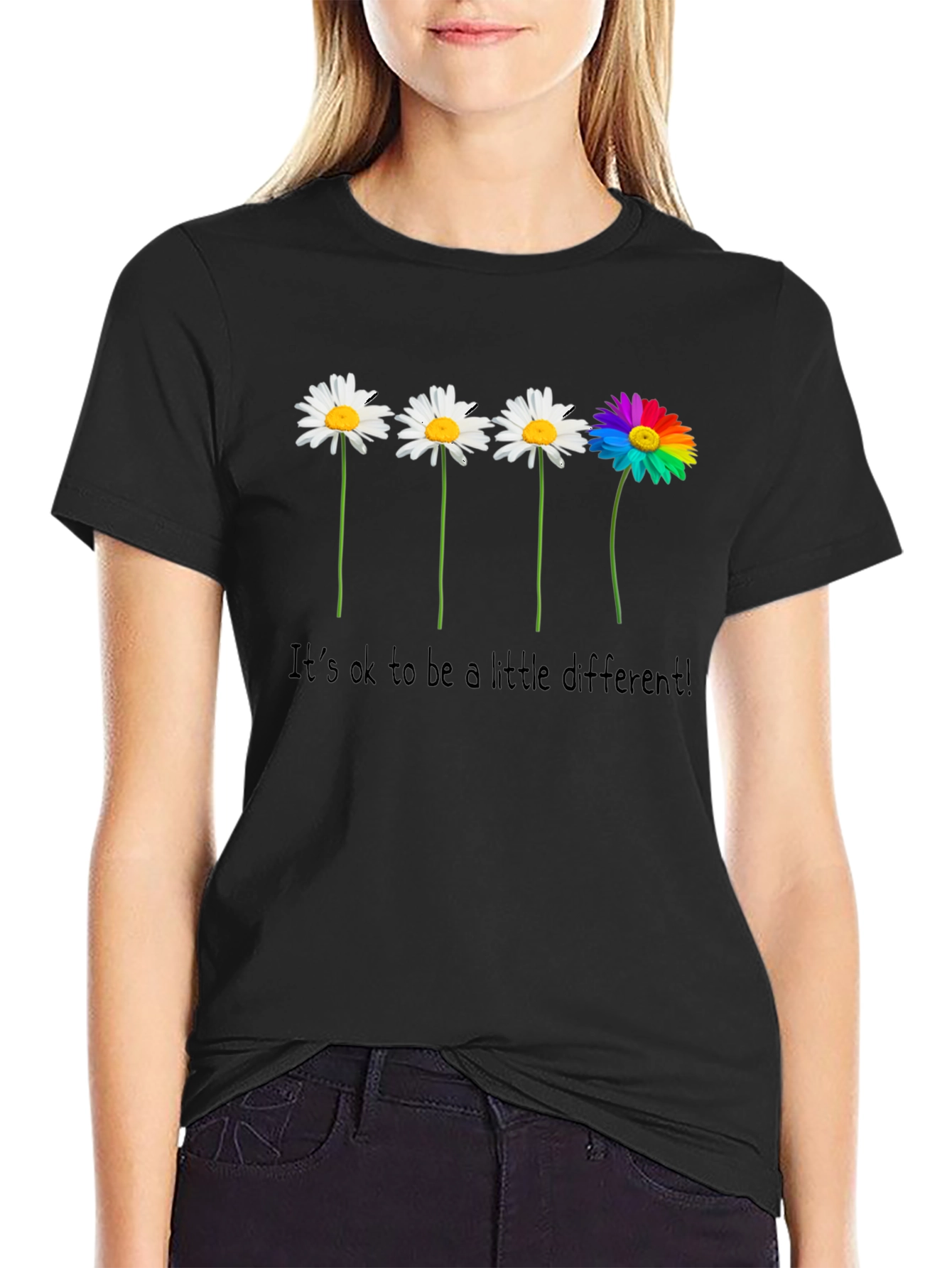 Be Different Daisy Graphic Tee