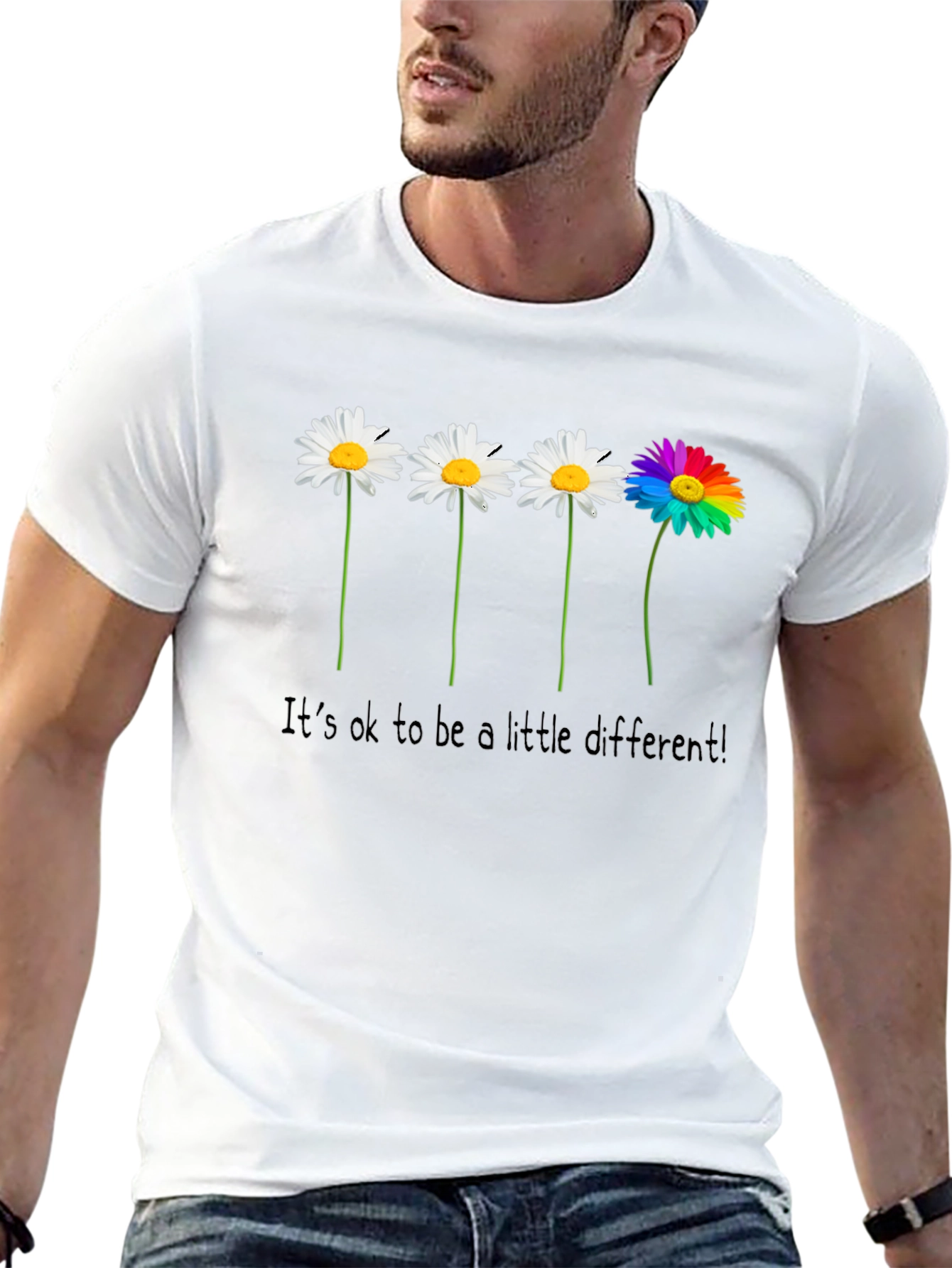 Be Different Daisy Graphic Tee