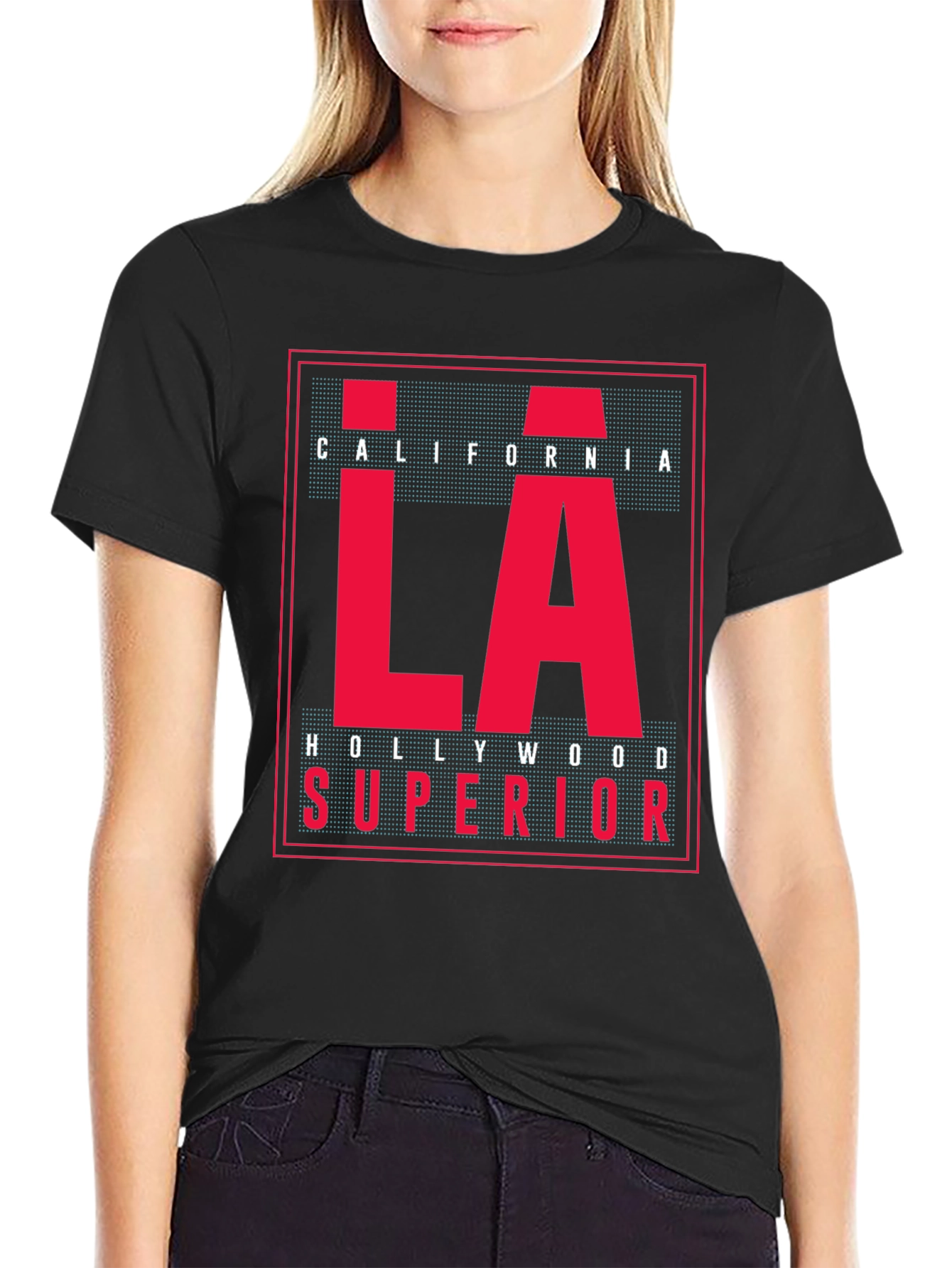 LA California Graphic Tee - Black
