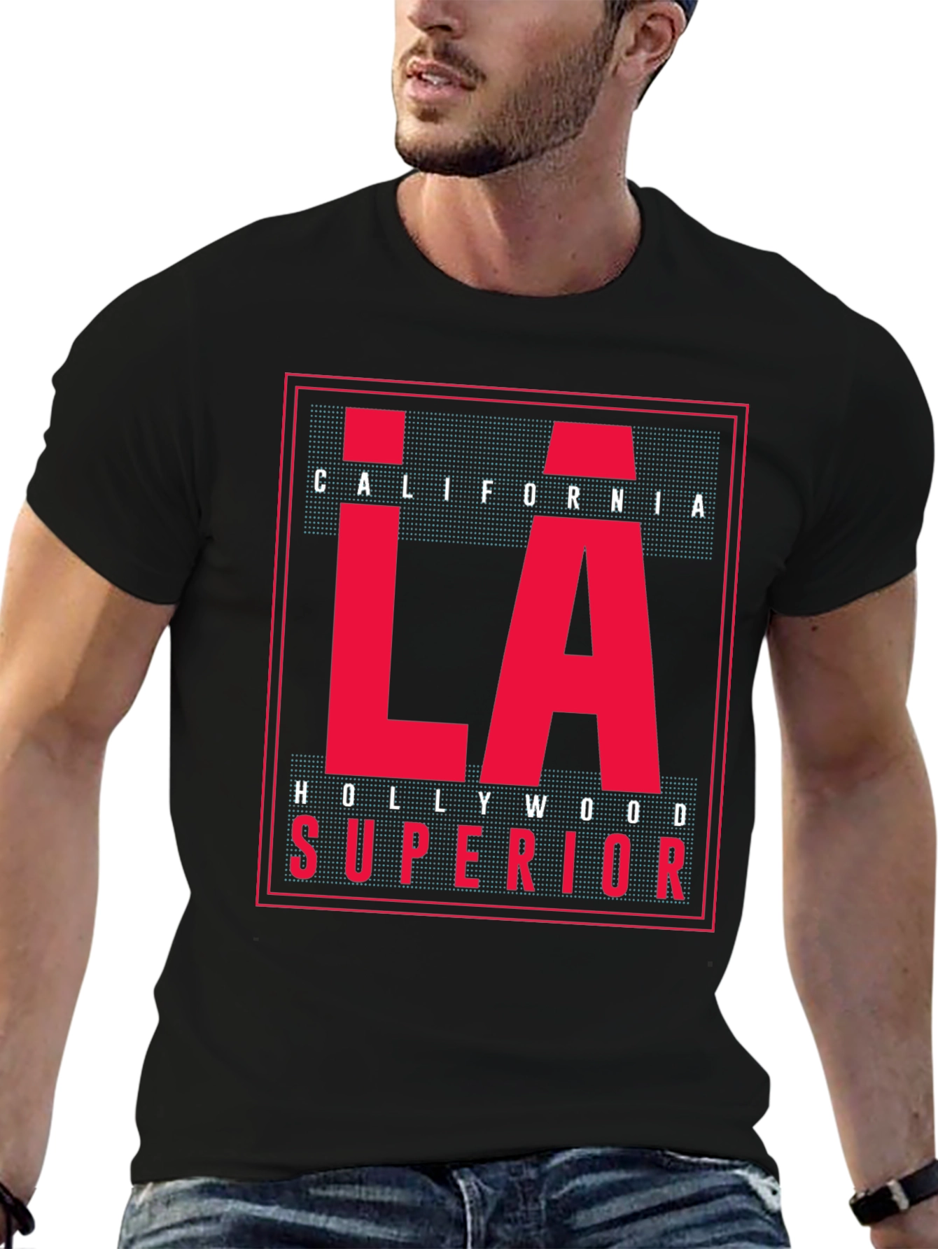 LA California Graphic Tee - Black