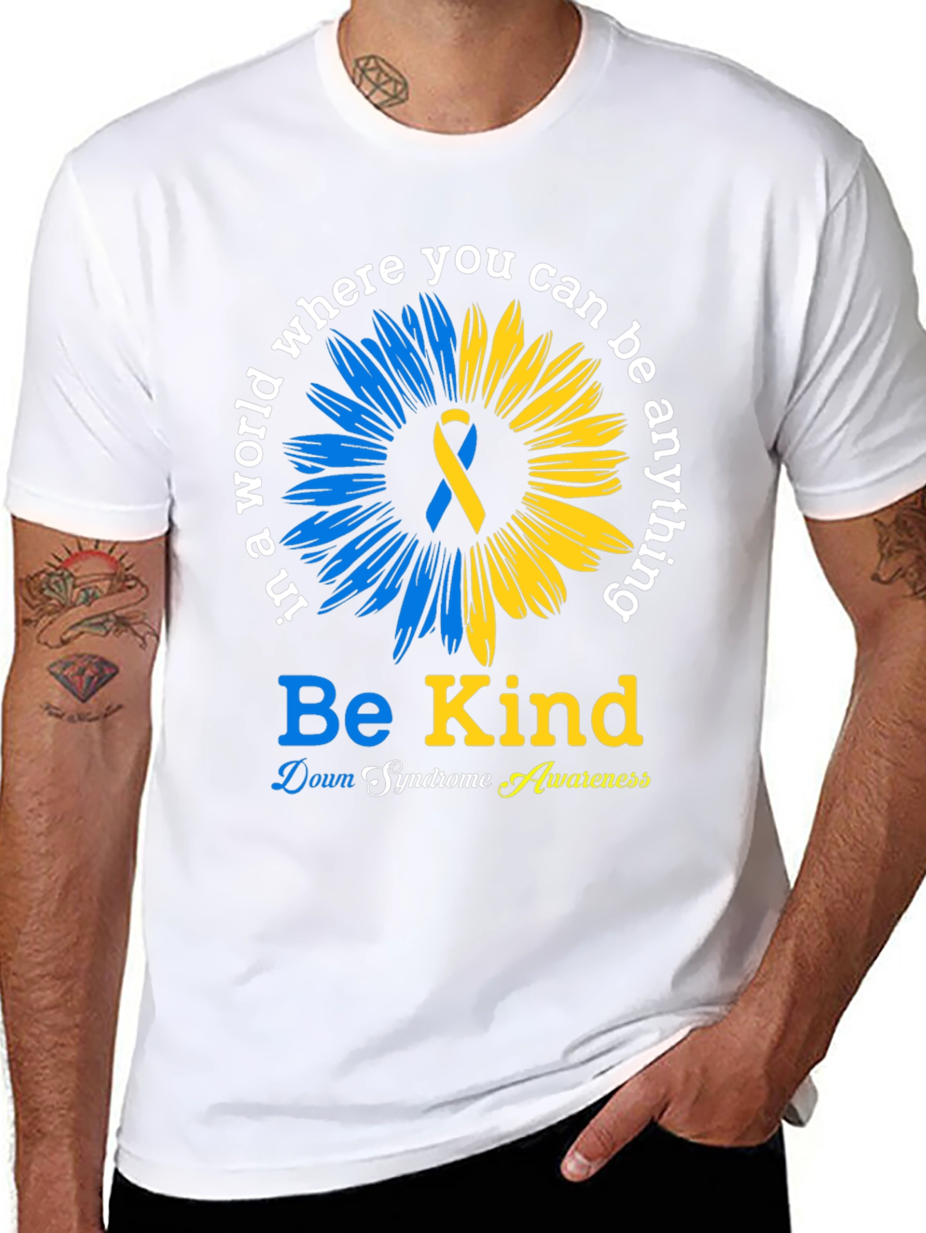 Be Kind Down Syndrome Awareness T-Shirt