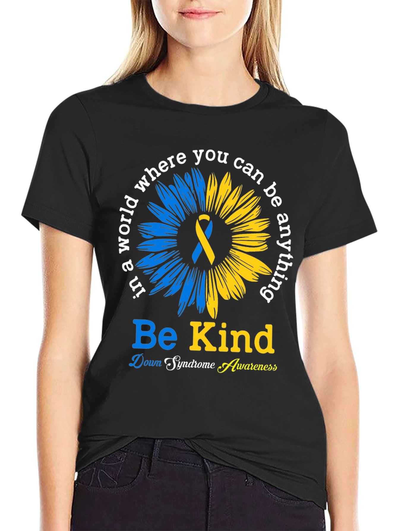 Be Kind Down Syndrome Awareness T-Shirt