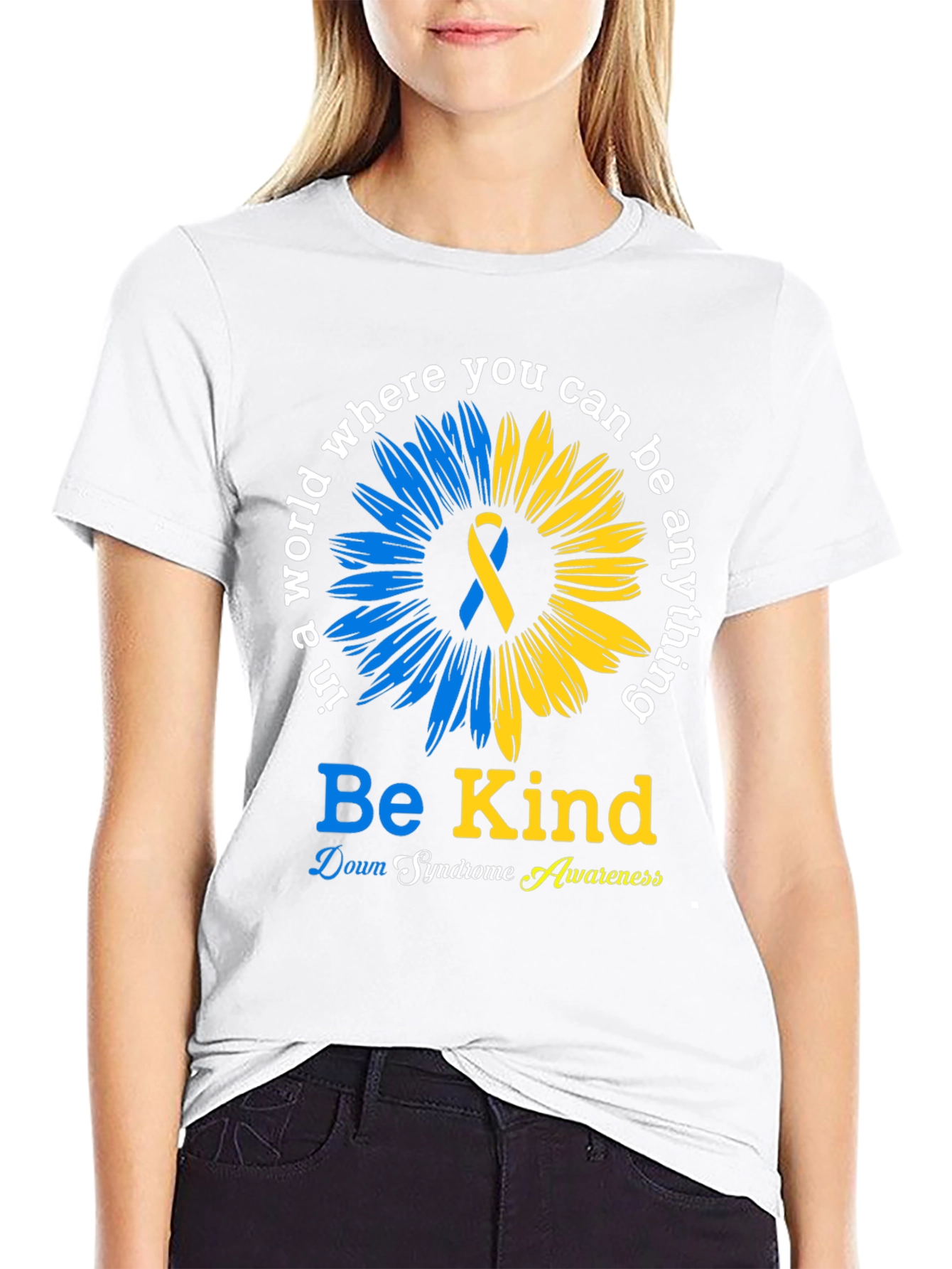 Be Kind Down Syndrome Awareness T-Shirt