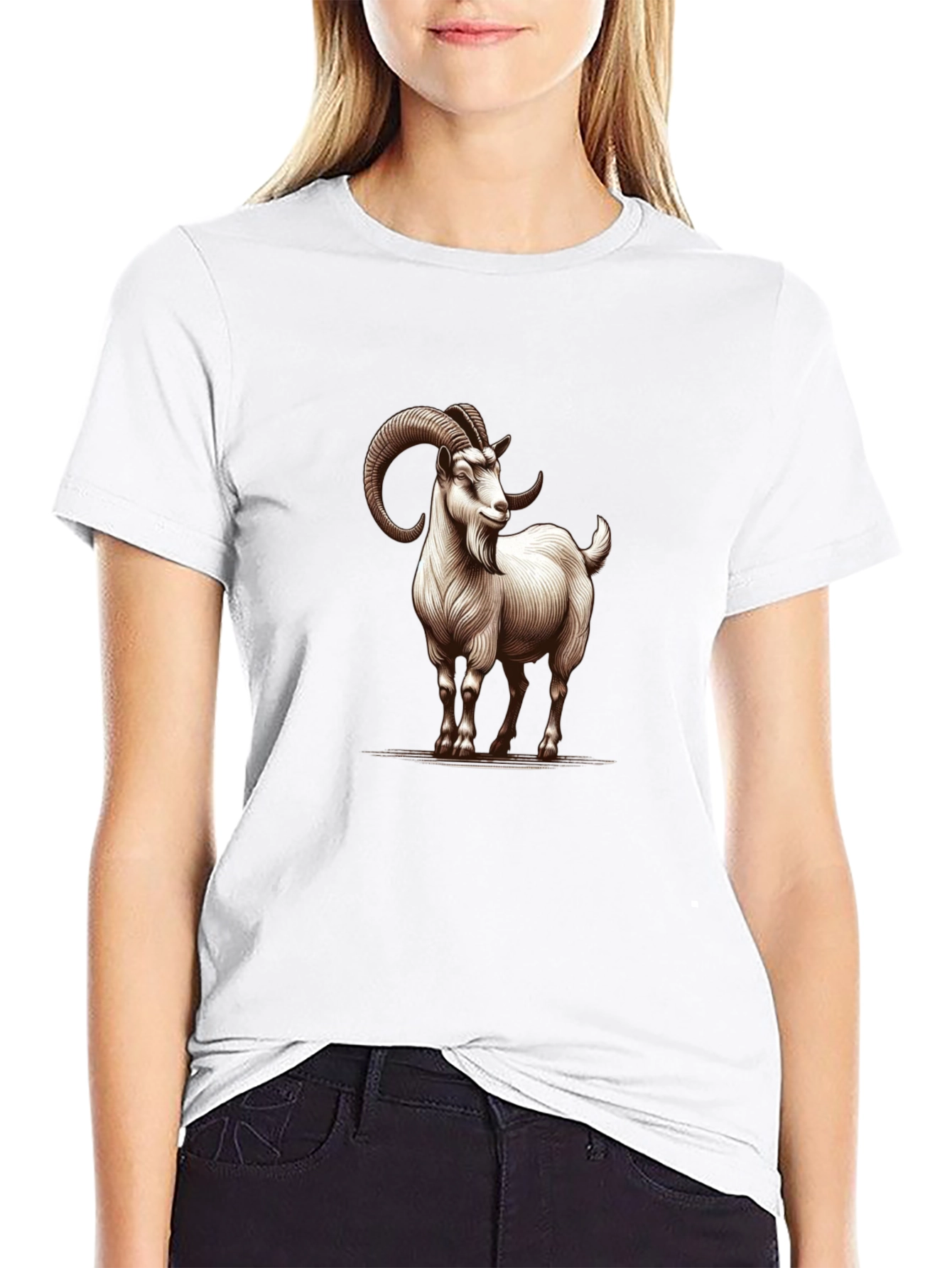 Goat Graphic Black T-Shirt