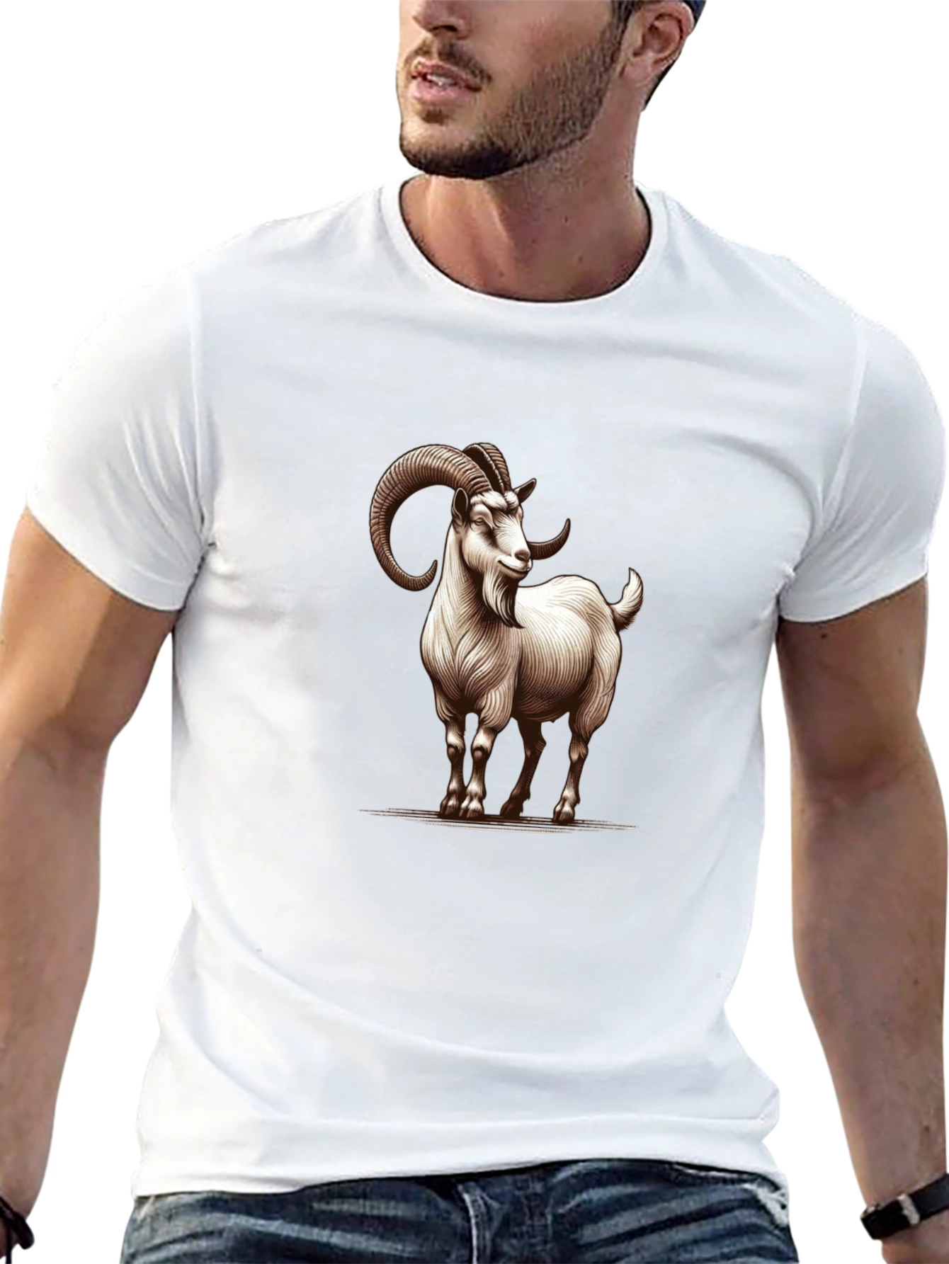 Goat Graphic Black T-Shirt