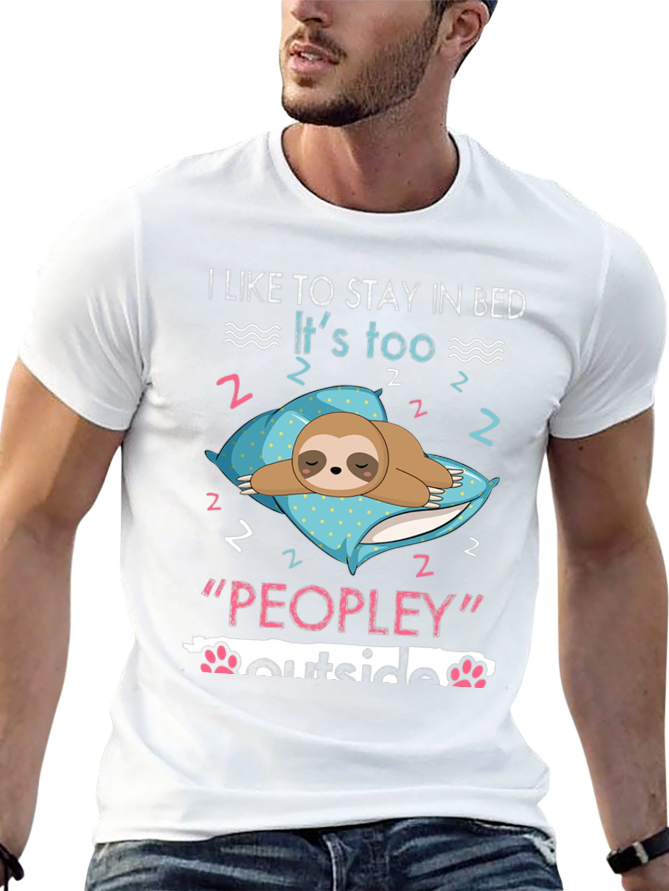 Stay In Bed Sloth Tee
