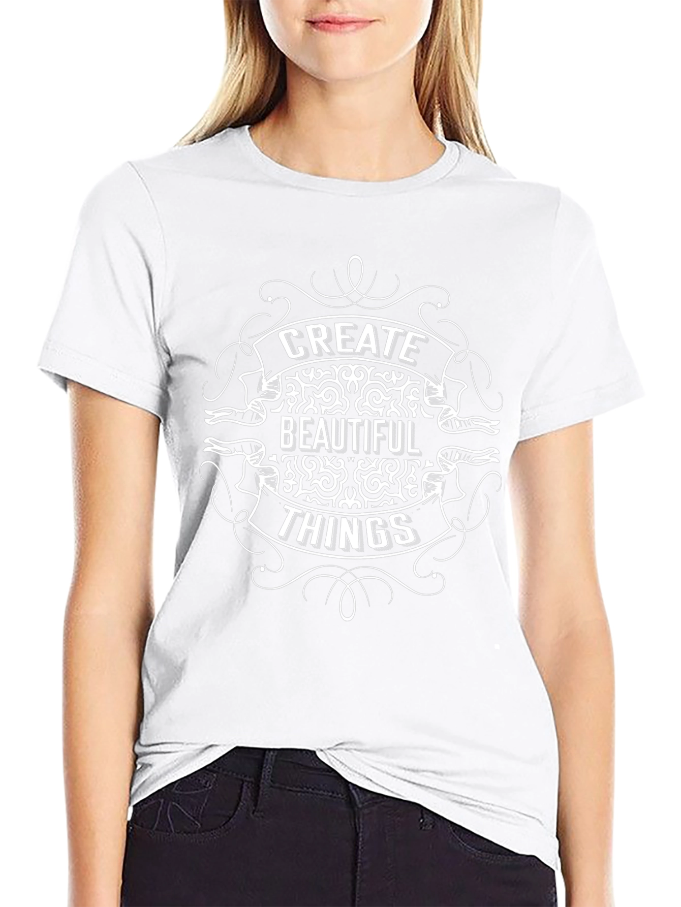 Create Beautiful Things Black Graphic T-Shirt