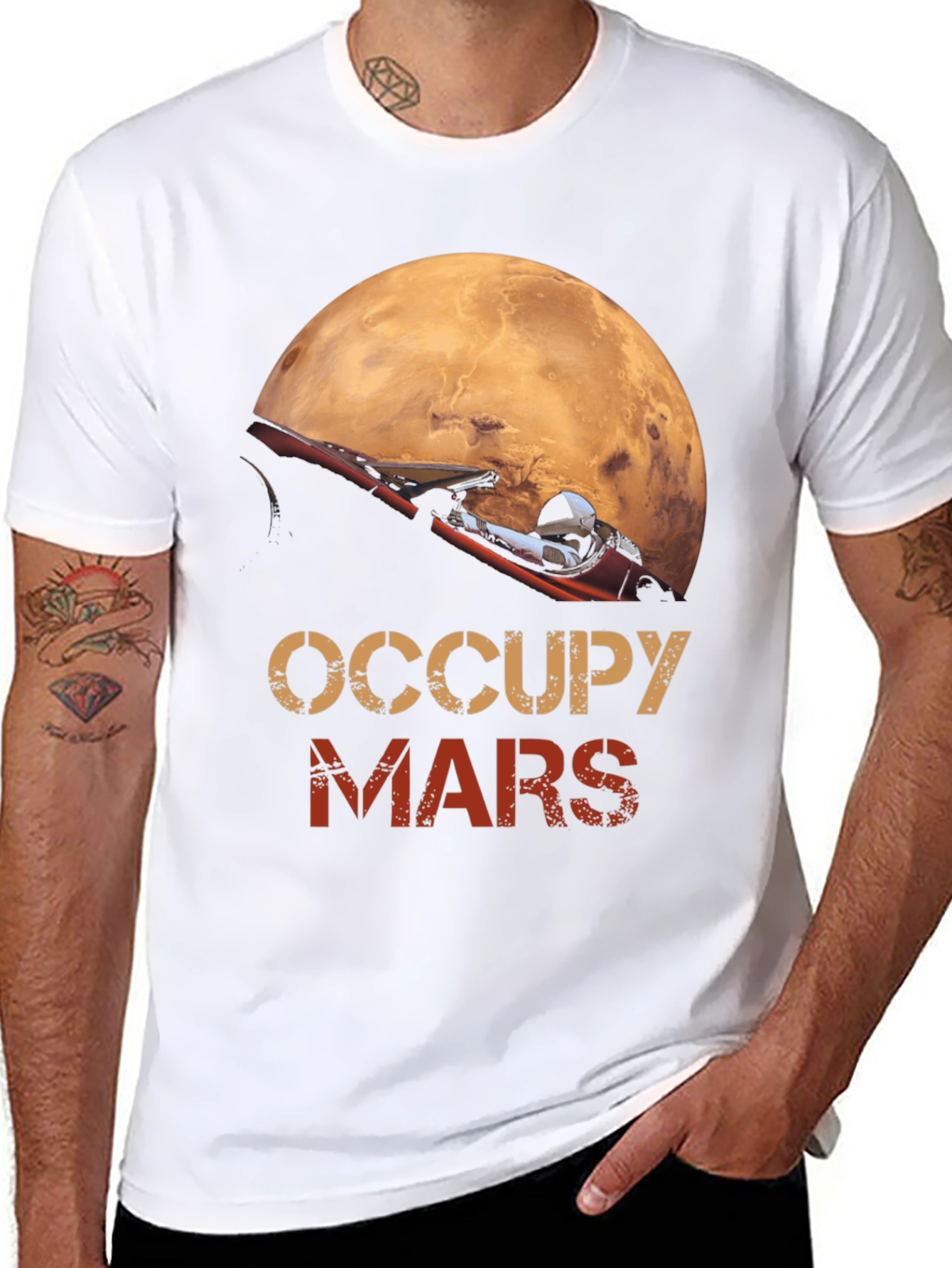 Occupy Mars Graphic T-Shirt Space Exploration Tee